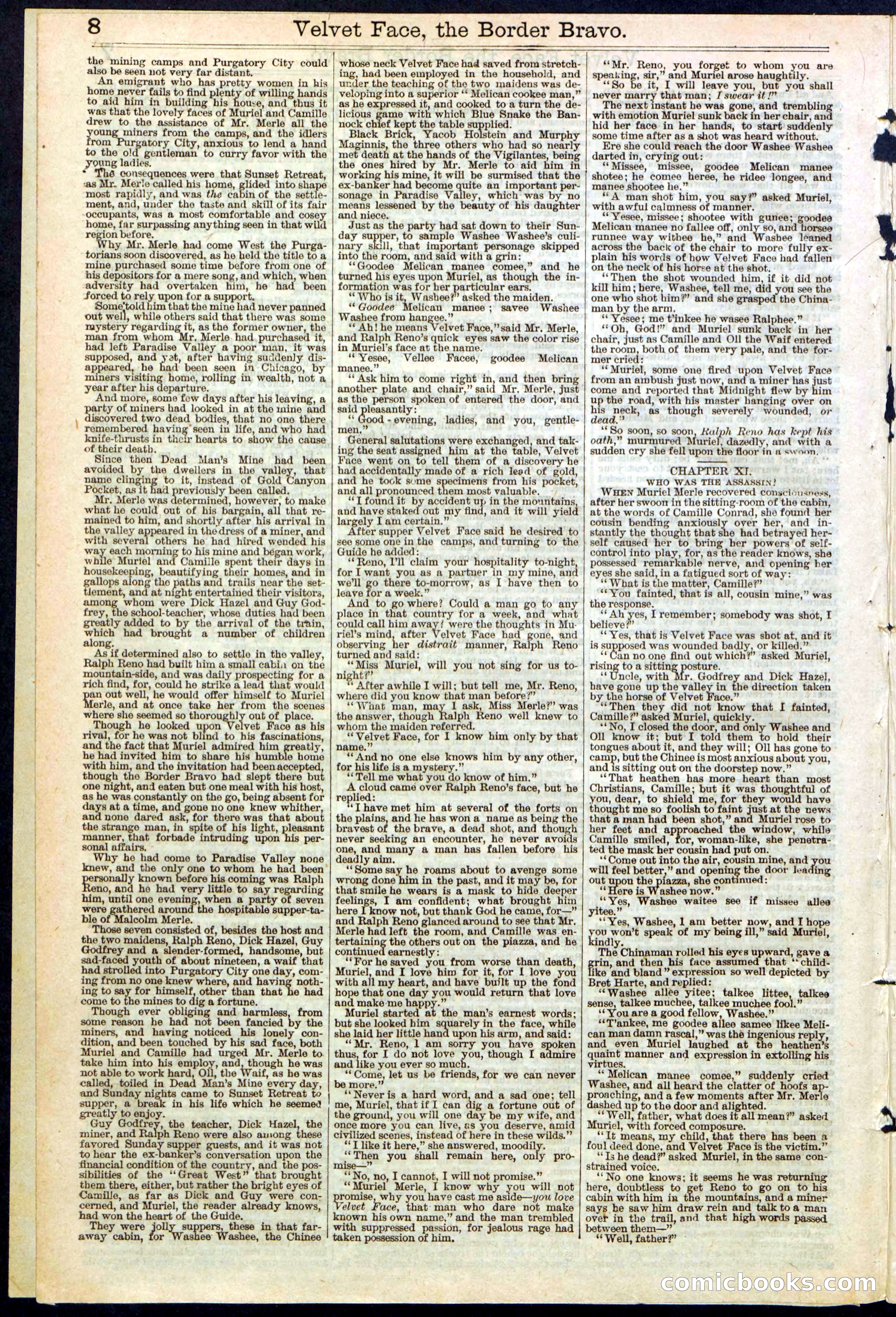 Beadle's New York Dime Library, No. 156 — page 8 of 24