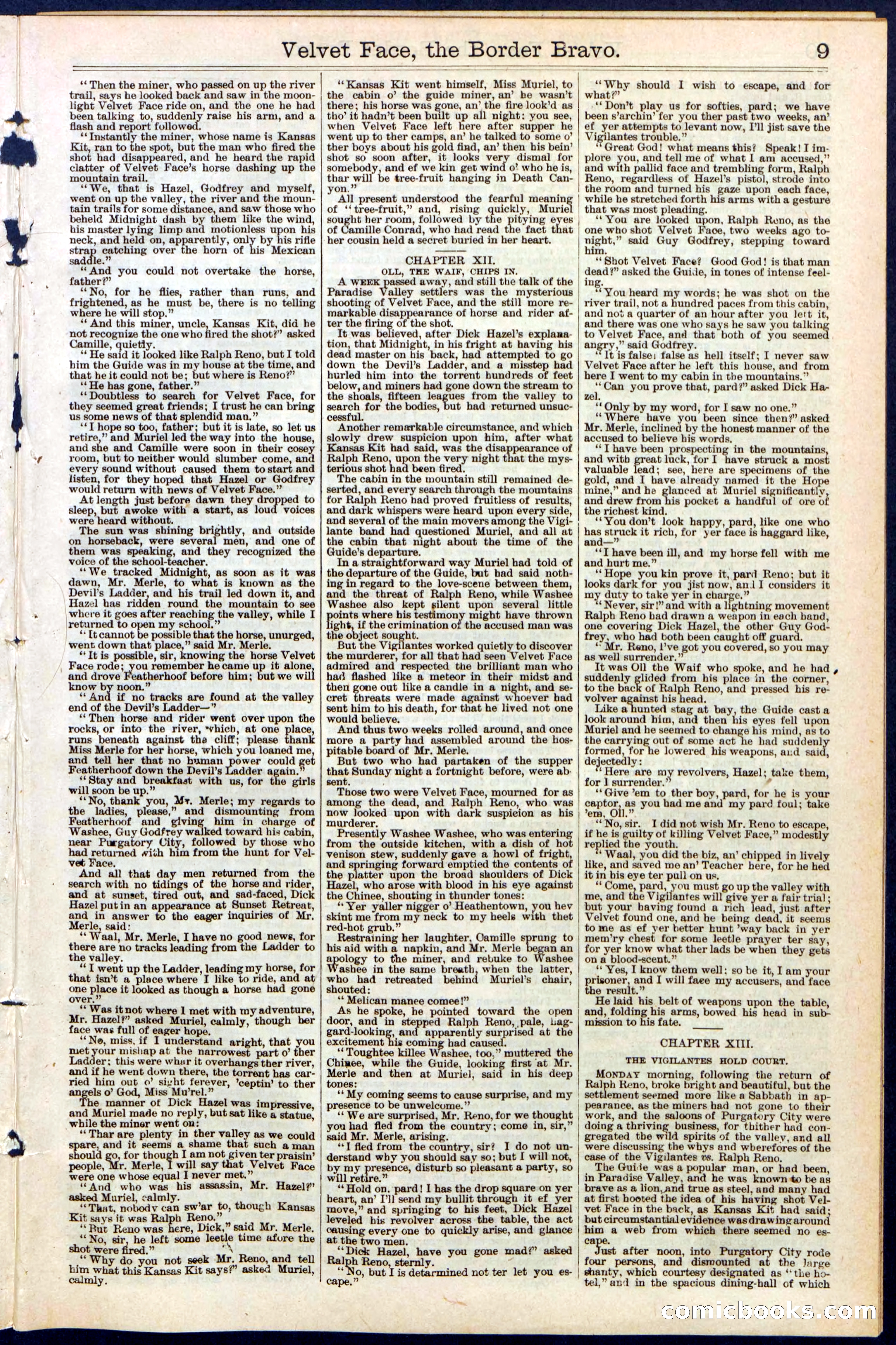 Beadle's New York Dime Library, No. 156 — page 9 of 24