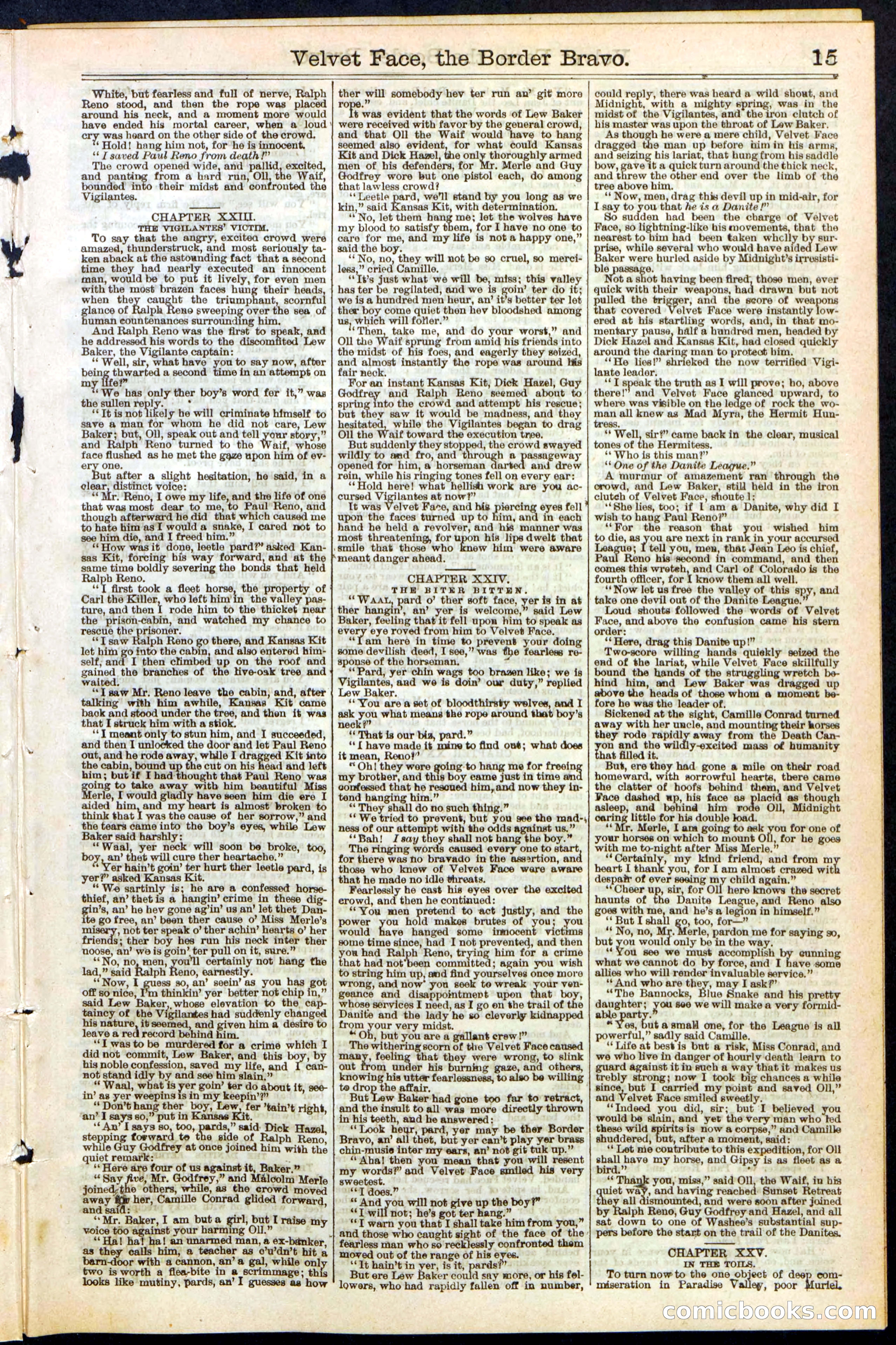 Beadle's New York Dime Library, No. 156 — page 15 of 24