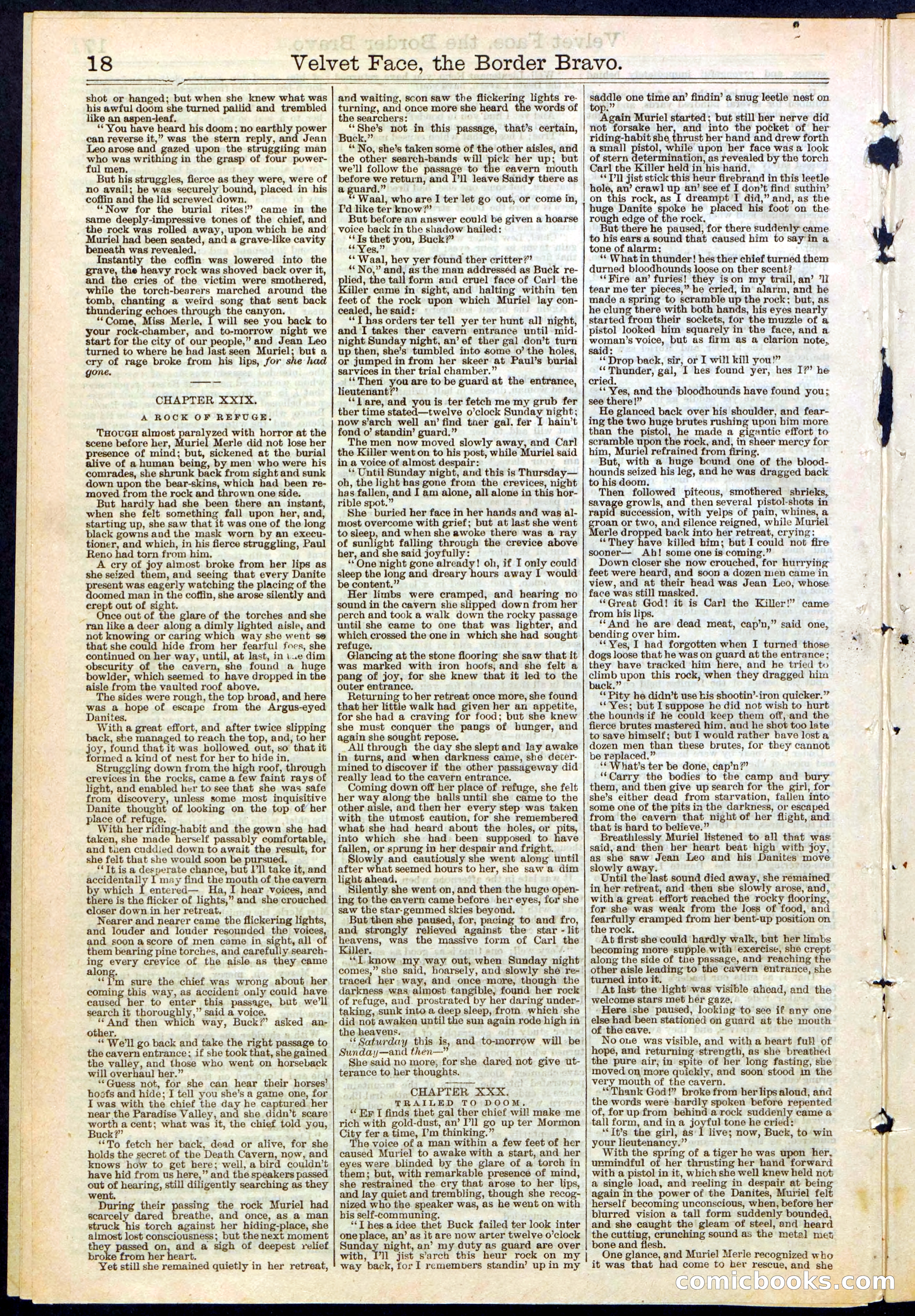 Beadle's New York Dime Library, No. 156 — page 18 of 24