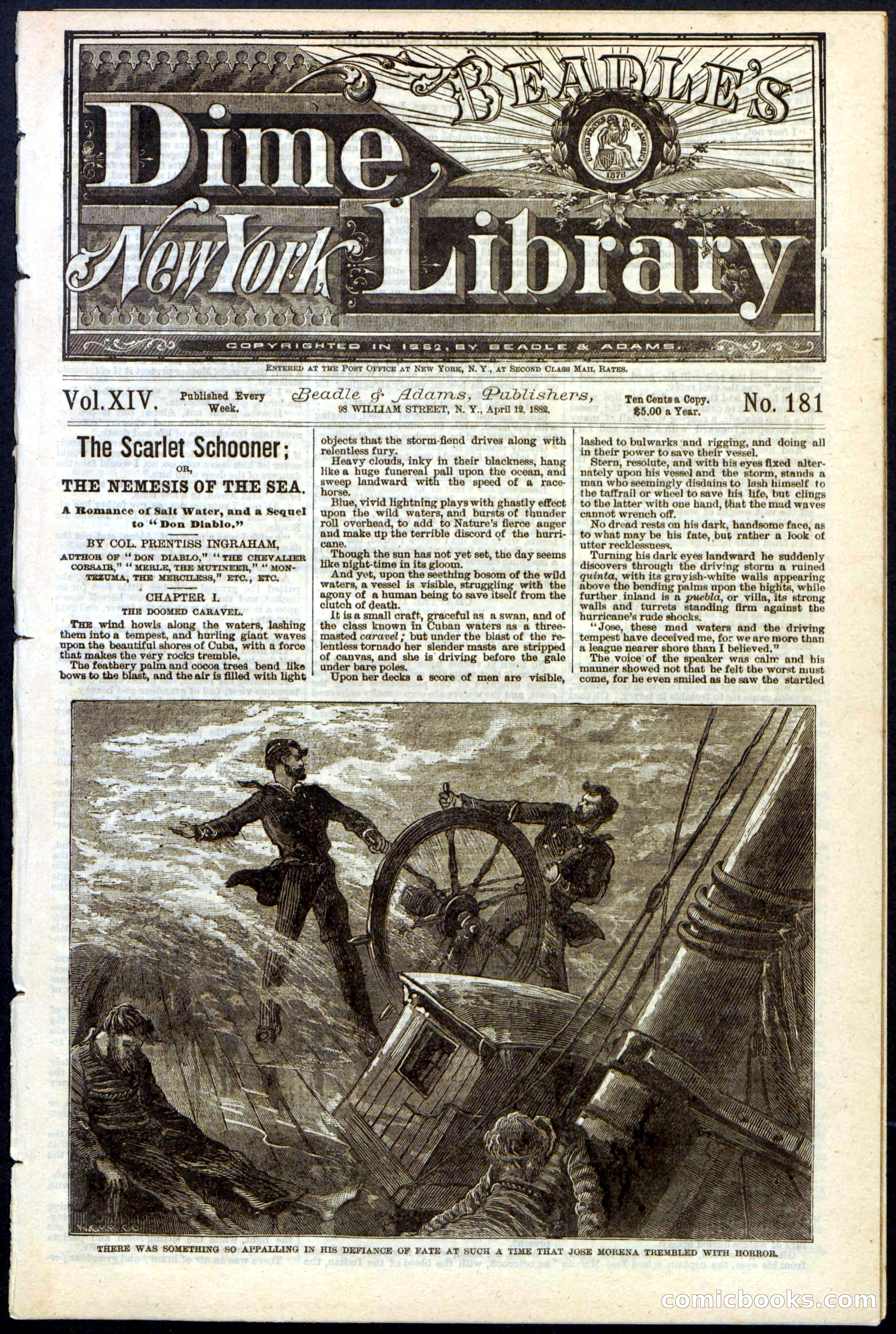 Beadle's New York Dime Library, No. 181 — page 1 of 32