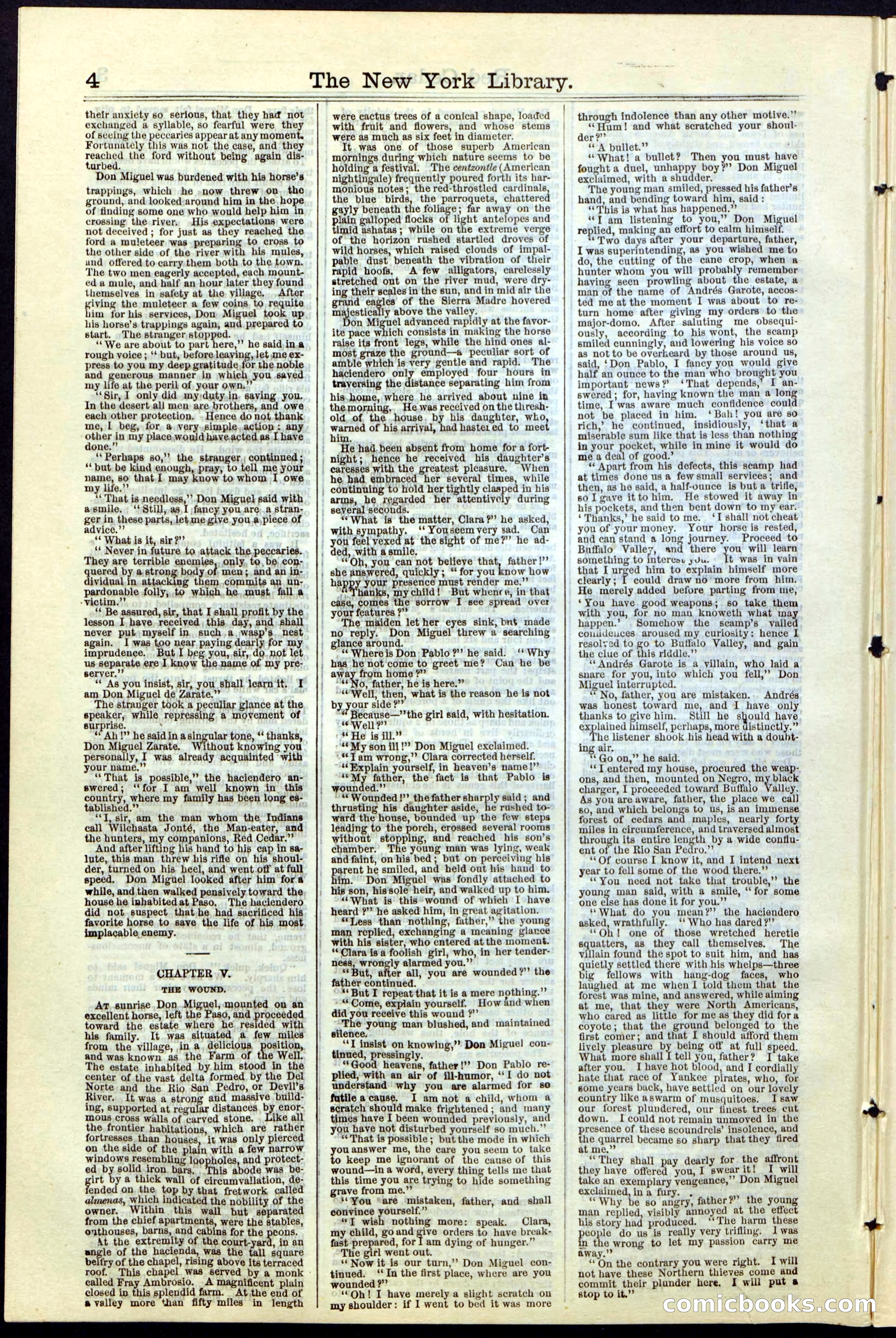 Beadle's New York Dime Library No. 19 — page 4 of 40