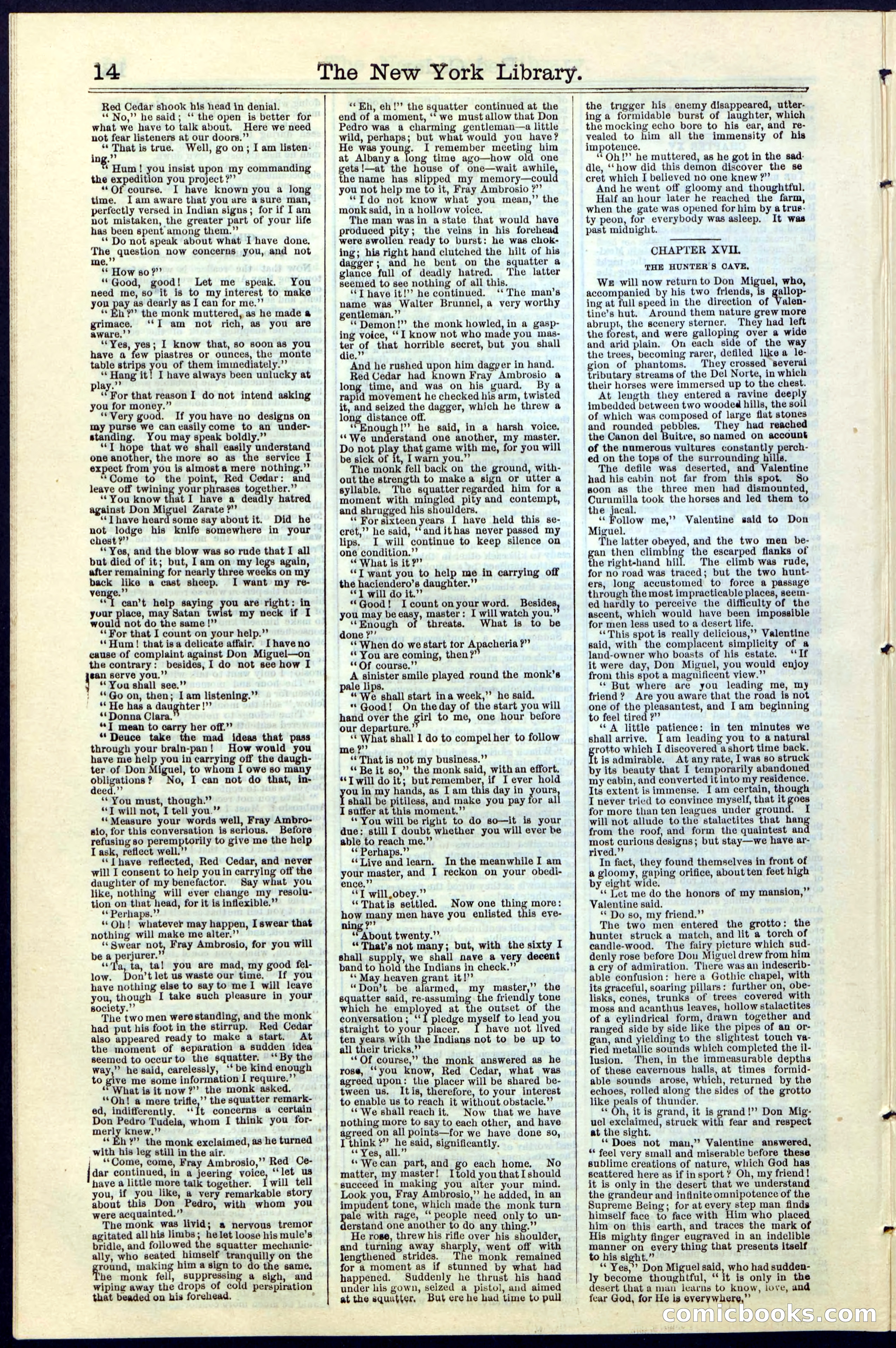 Beadle's New York Dime Library No. 19 — page 14 of 40