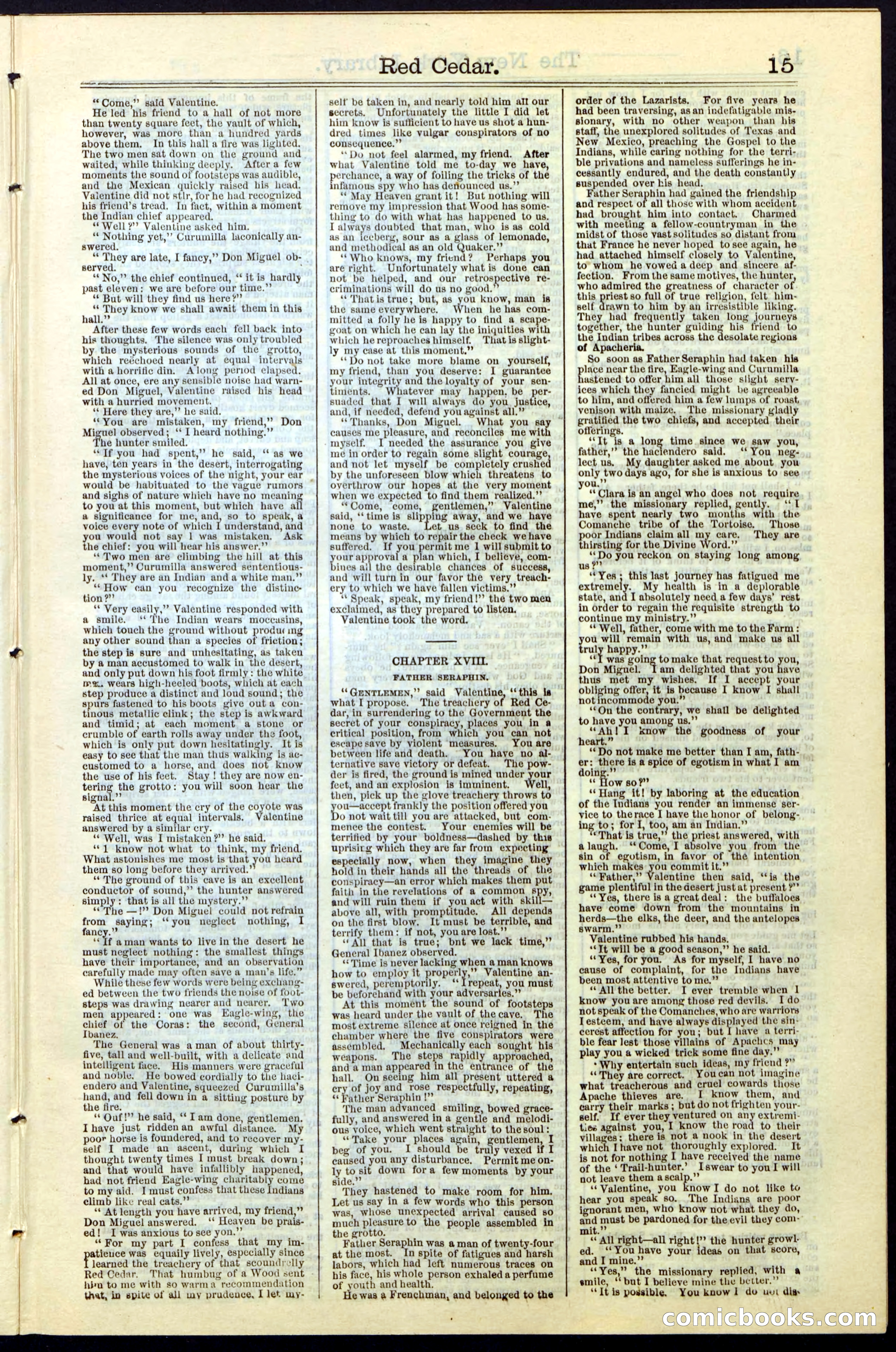 Beadle's New York Dime Library No. 19 — page 15 of 40