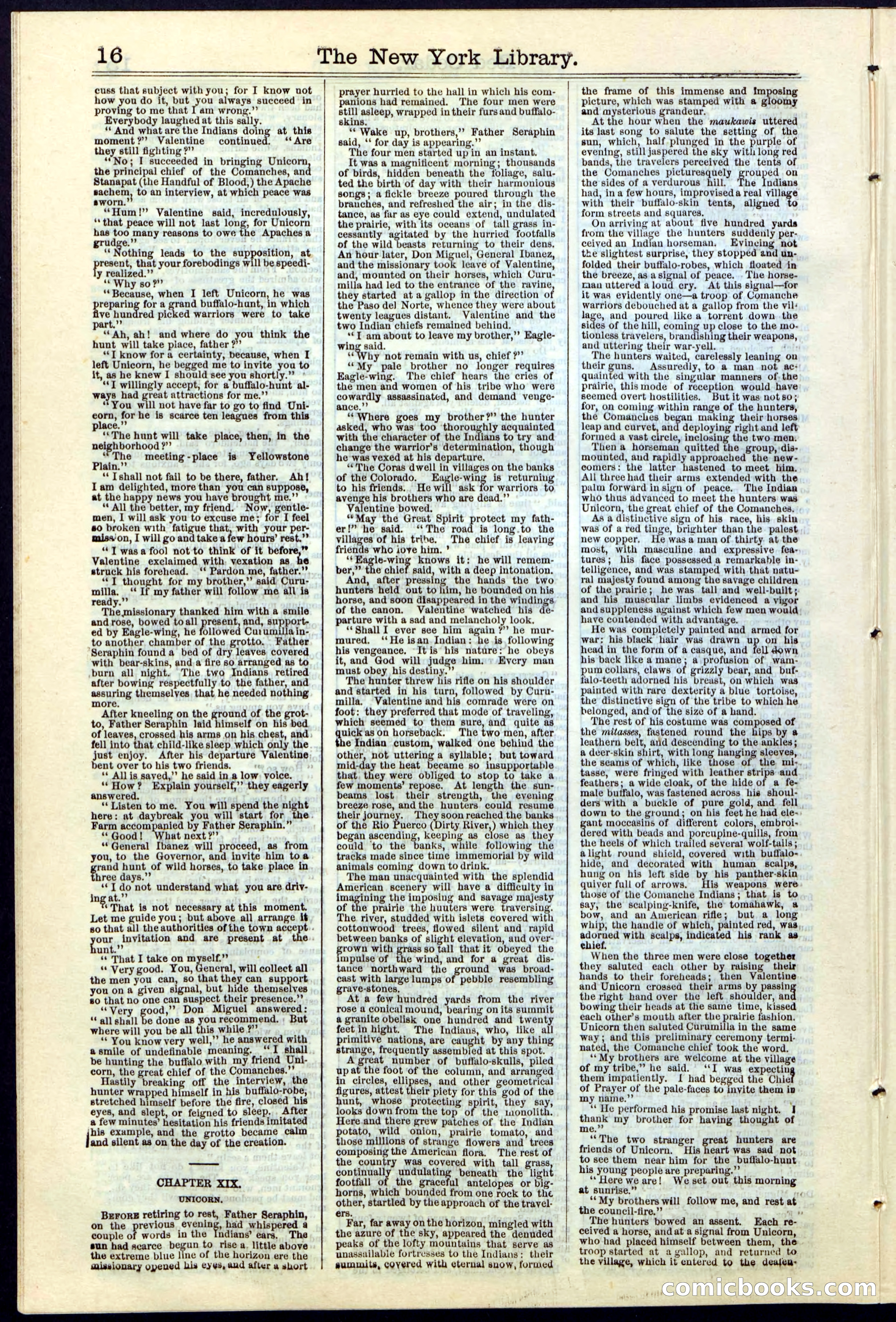 Beadle's New York Dime Library No. 19 — page 16 of 40