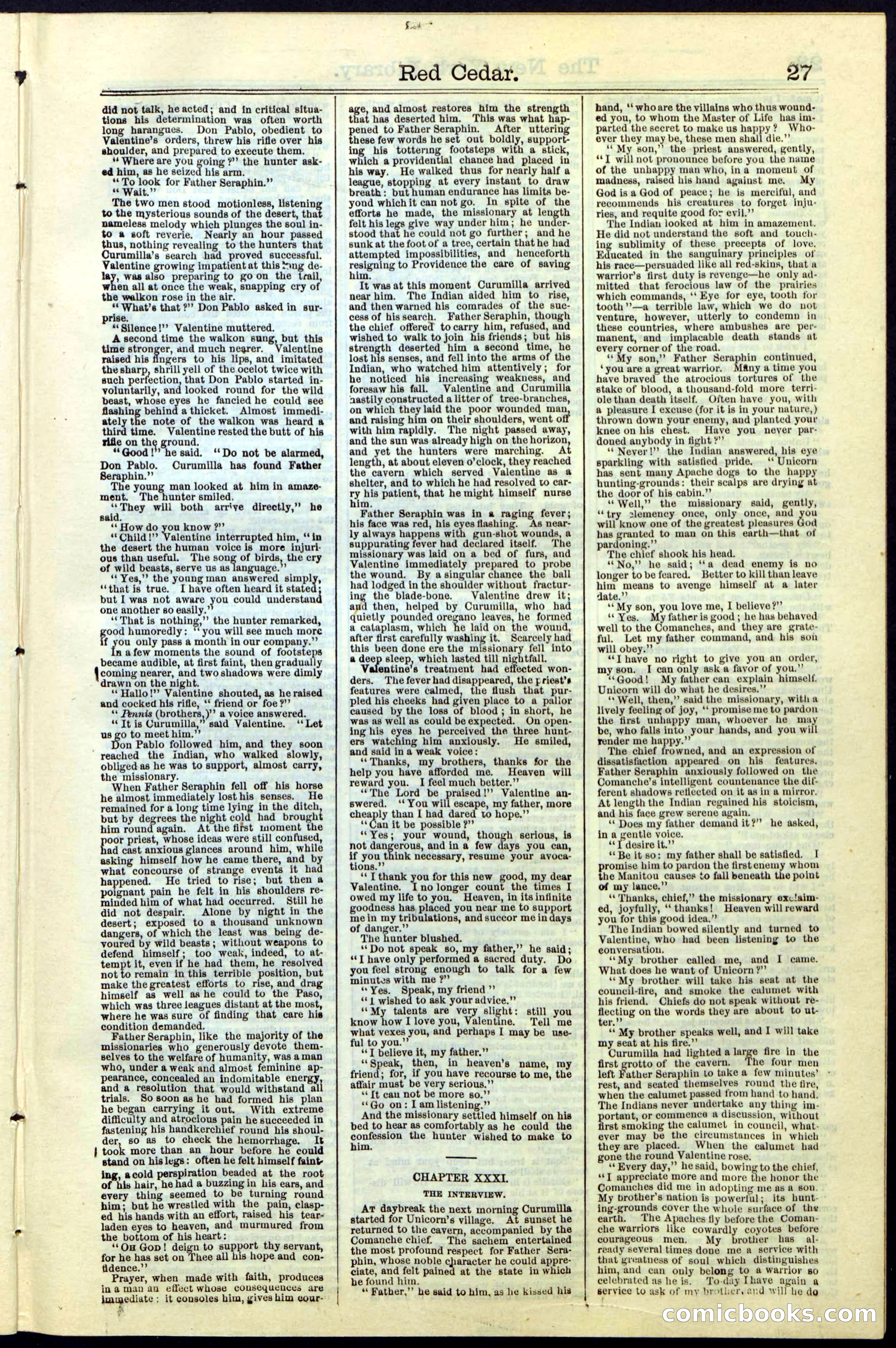 Beadle's New York Dime Library No. 19 — page 27 of 40