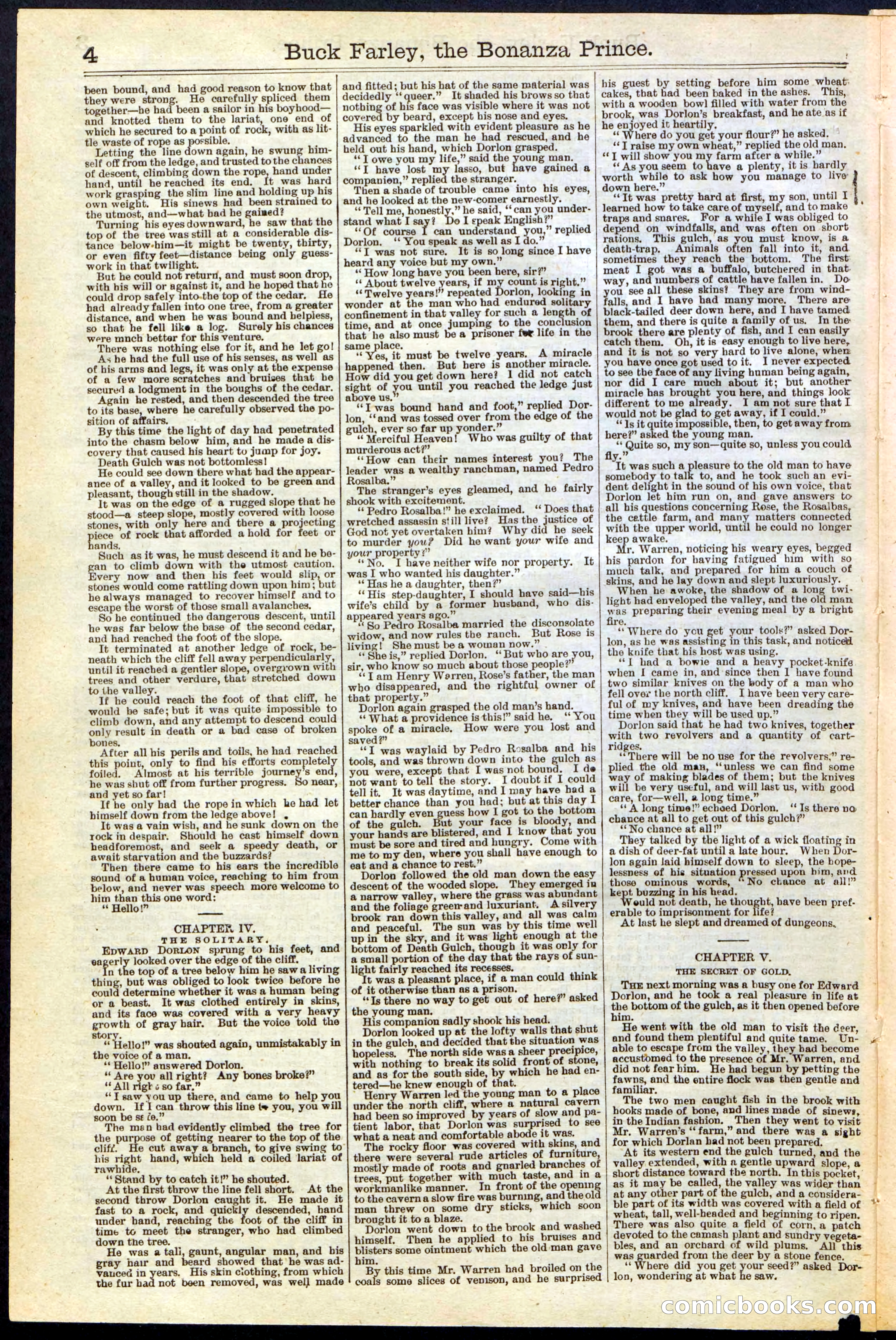 Beadle's New York Dime Library No. 209 — page 4 of 24