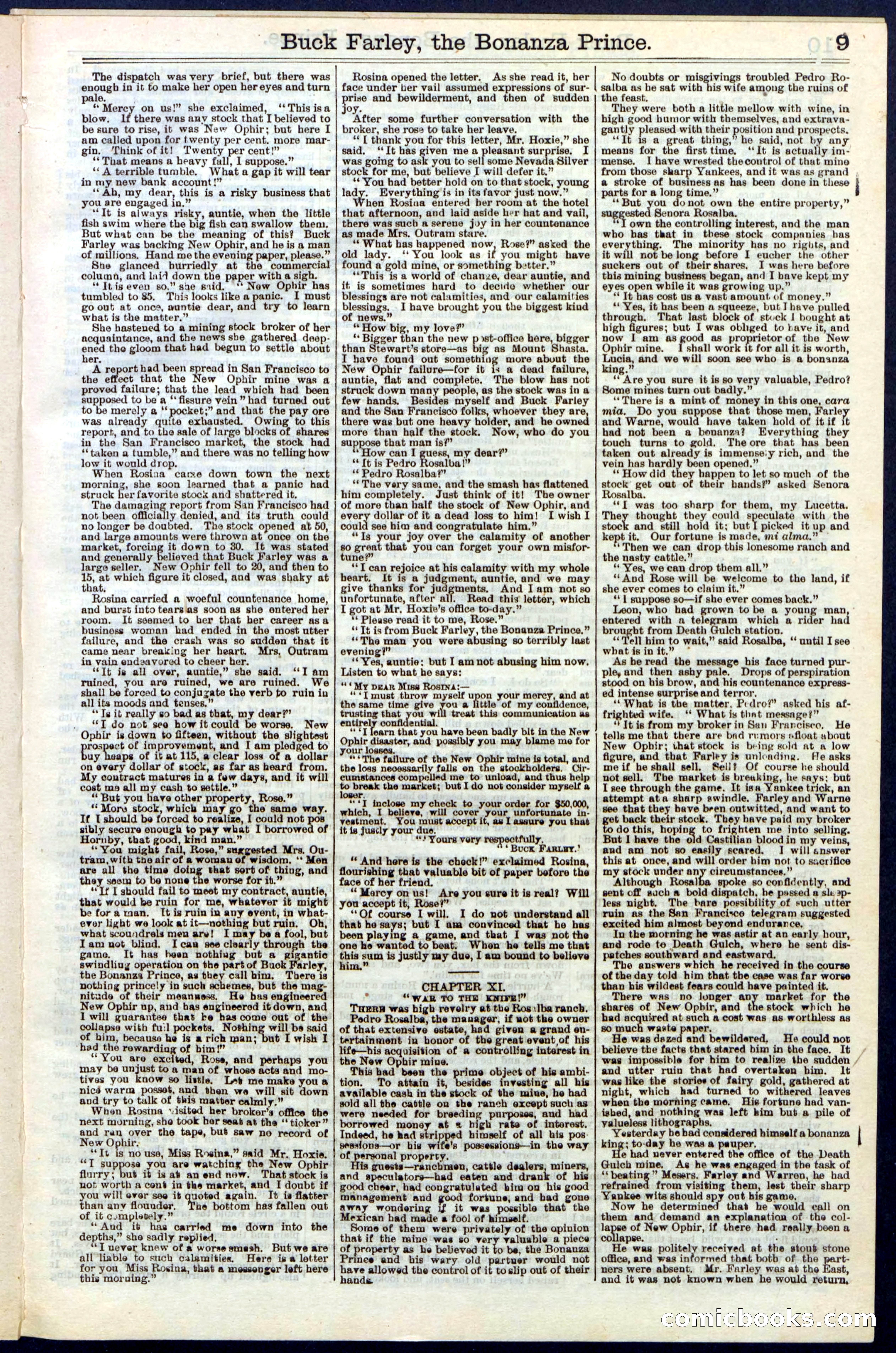 Beadle's New York Dime Library No. 209 — page 9 of 24