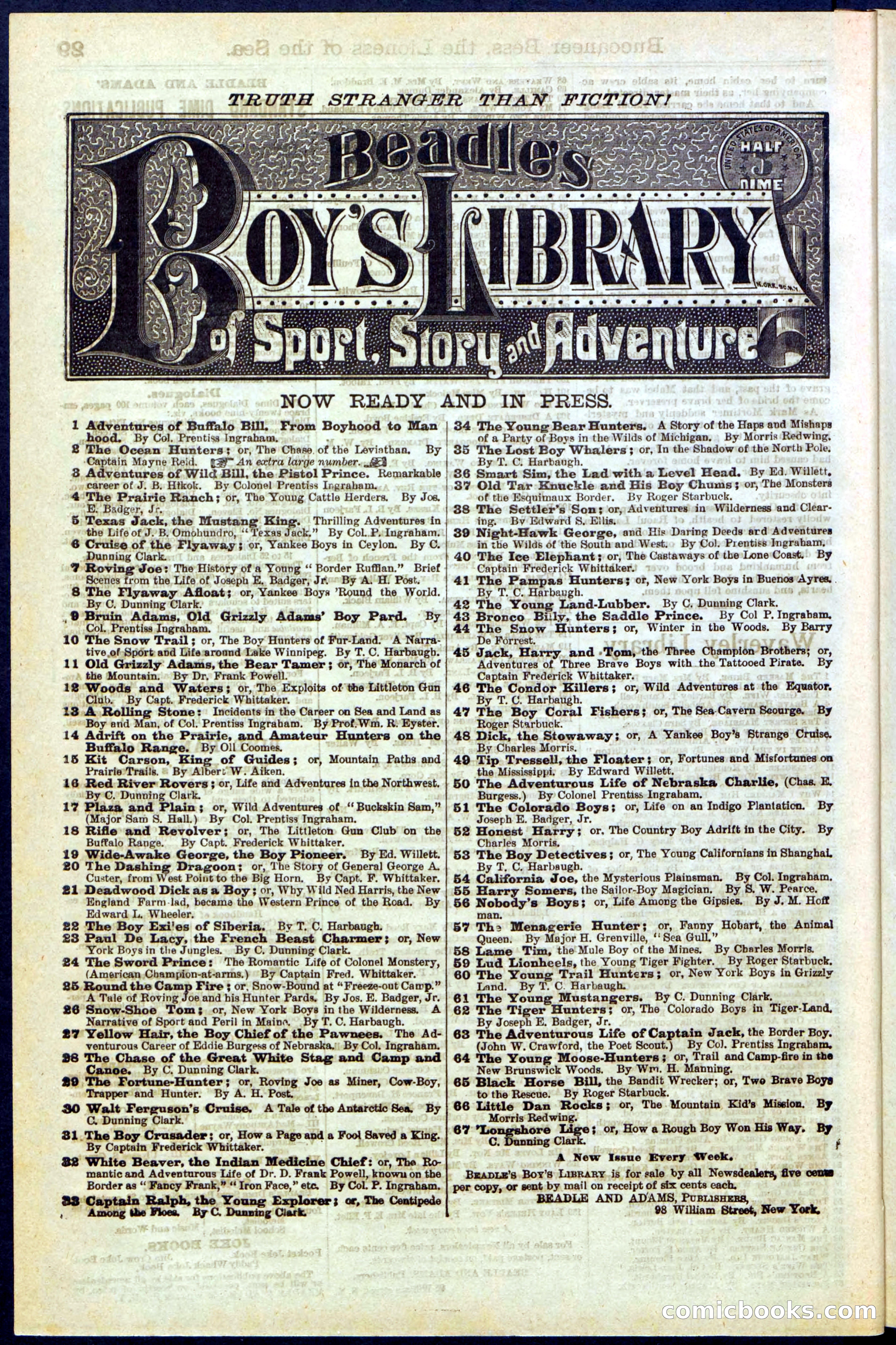 Beadle's New York Dime Library No. 210 — page 30 of 32