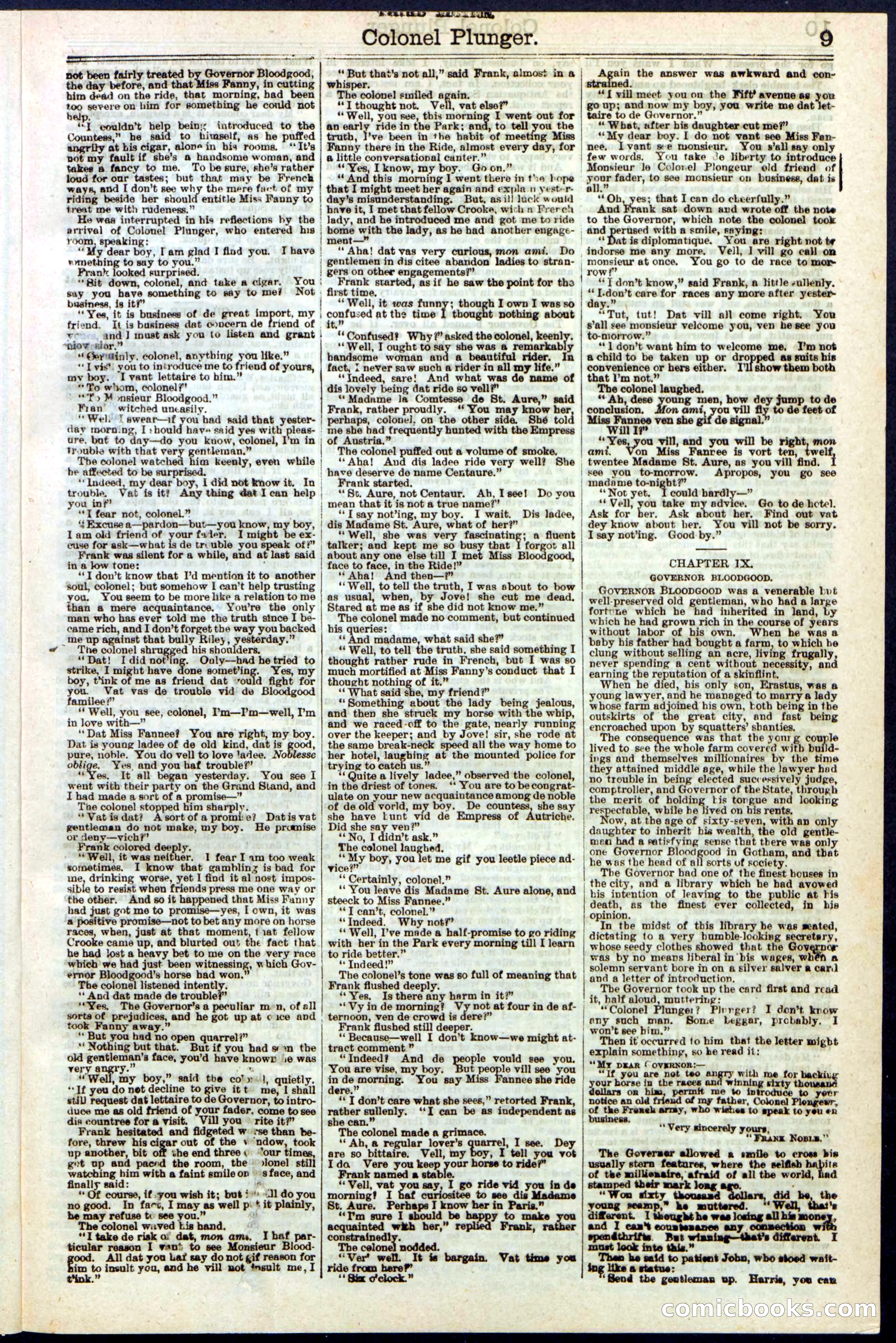 Beadle's Dime Library No. 211 — page 9 of 32
