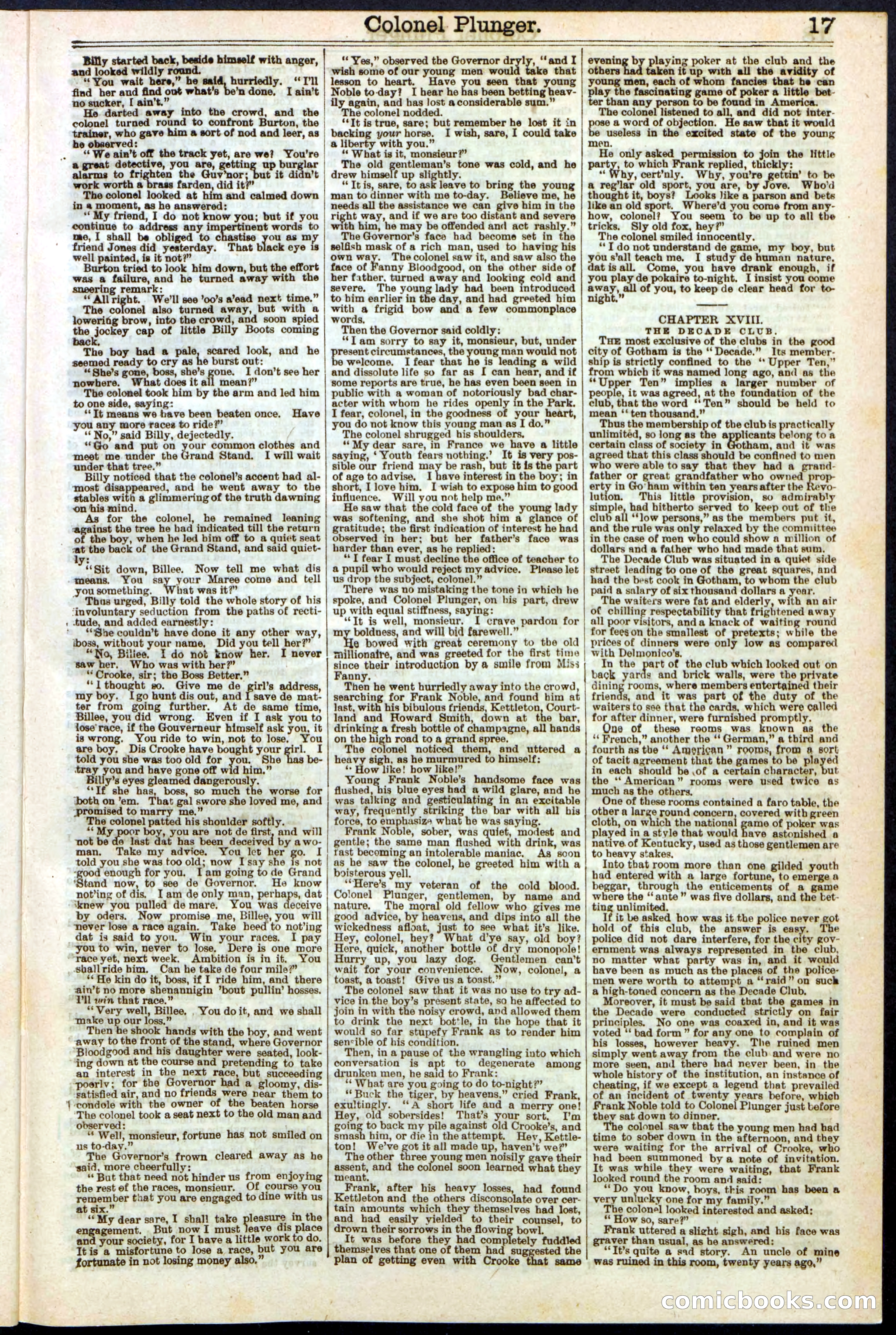 Beadle's Dime Library No. 211 — page 17 of 32