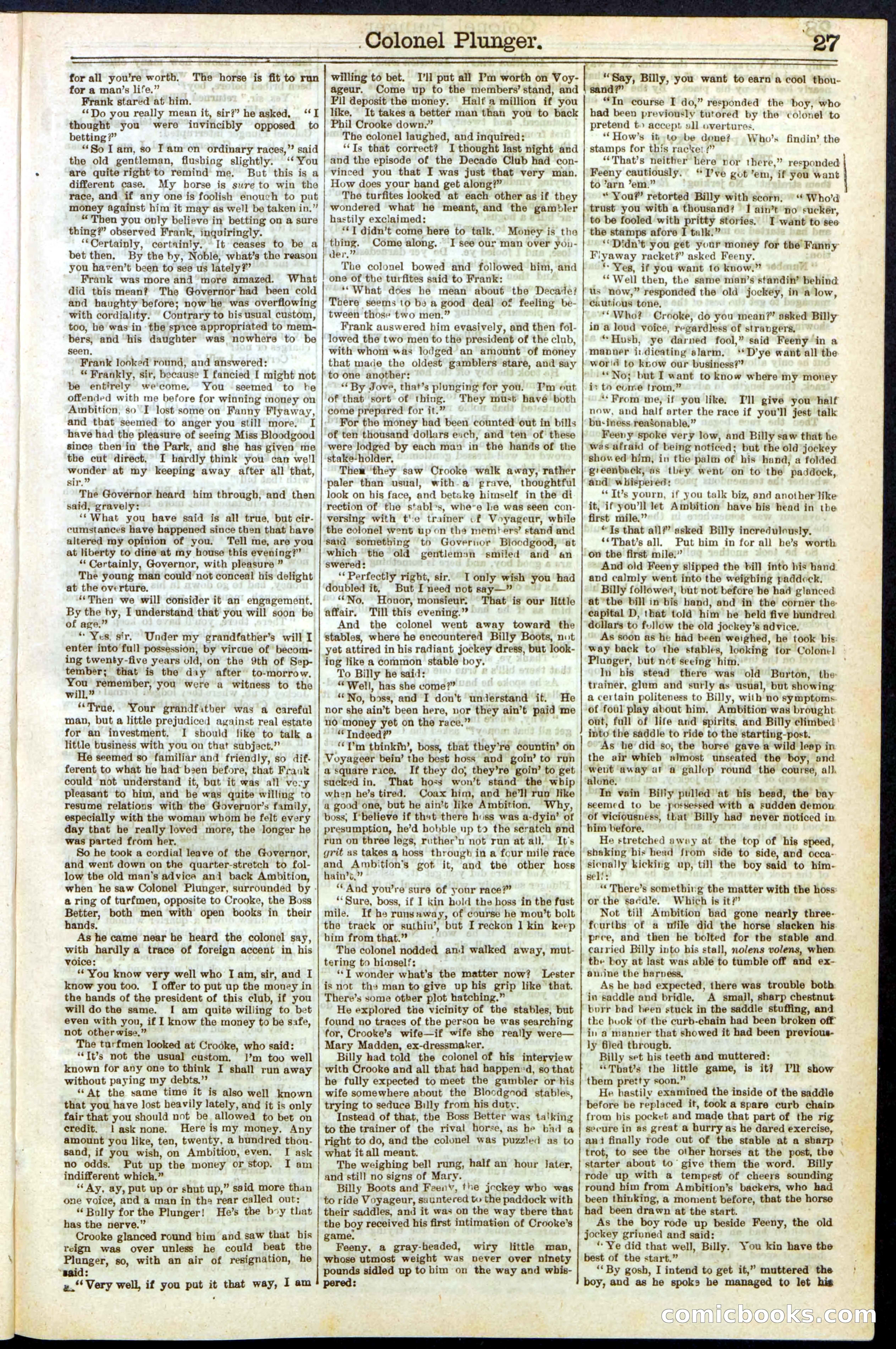 Beadle's Dime Library No. 211 — page 27 of 32