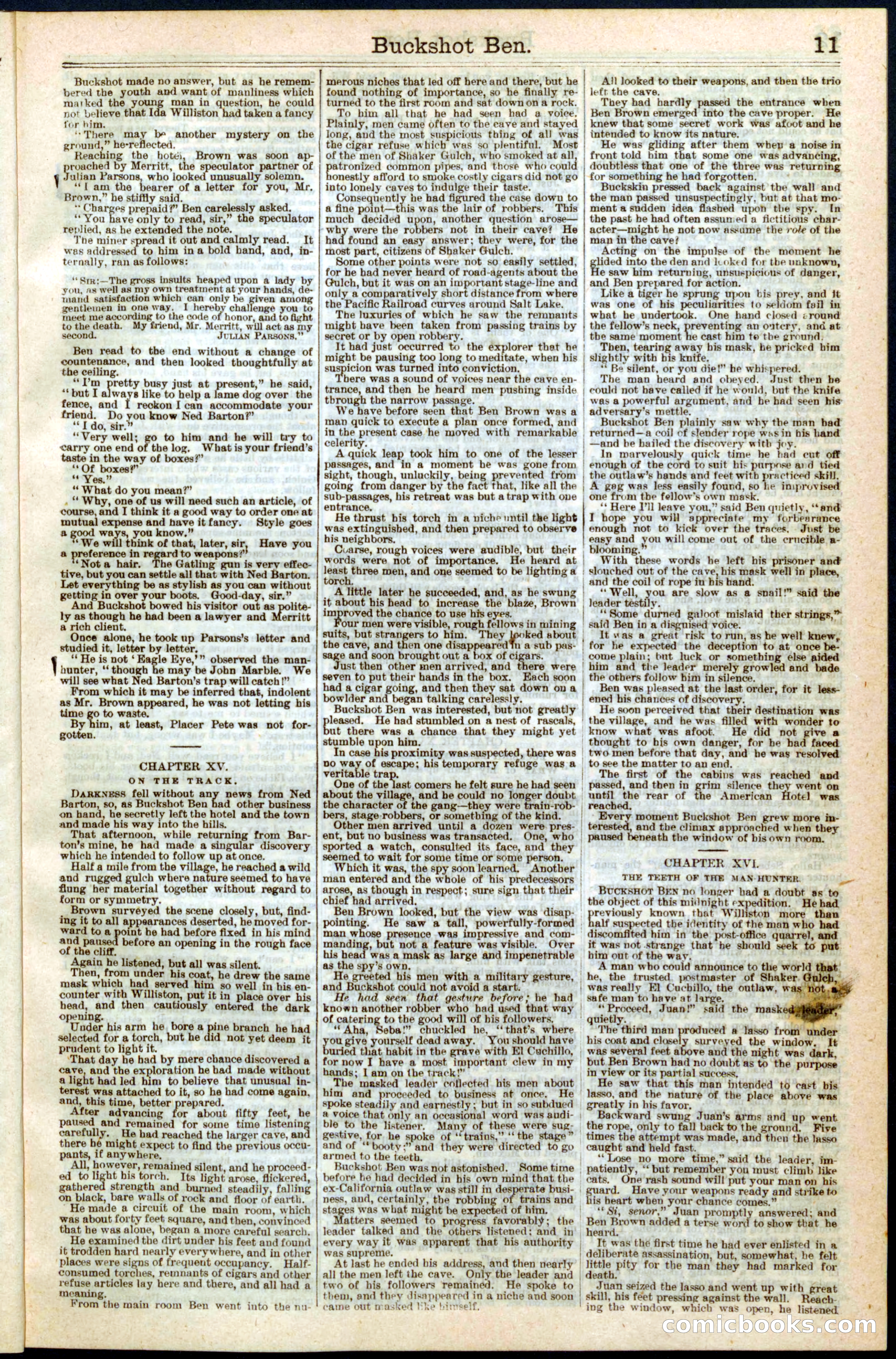 Beadle's New York Dime Library No. 227 — page 11 of 32
