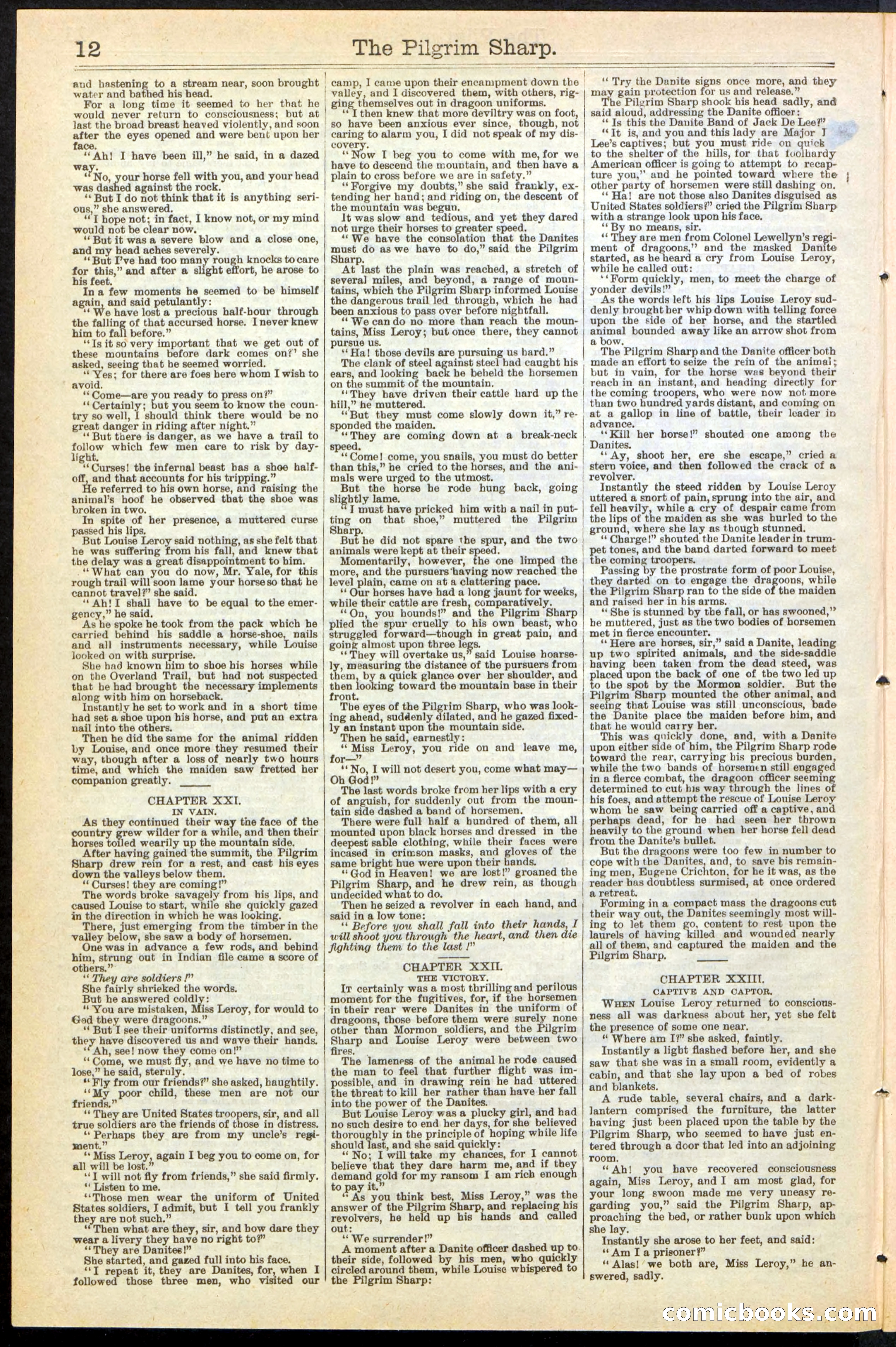 Beadle's New York Dime Library No. 243 — page 12 of 32