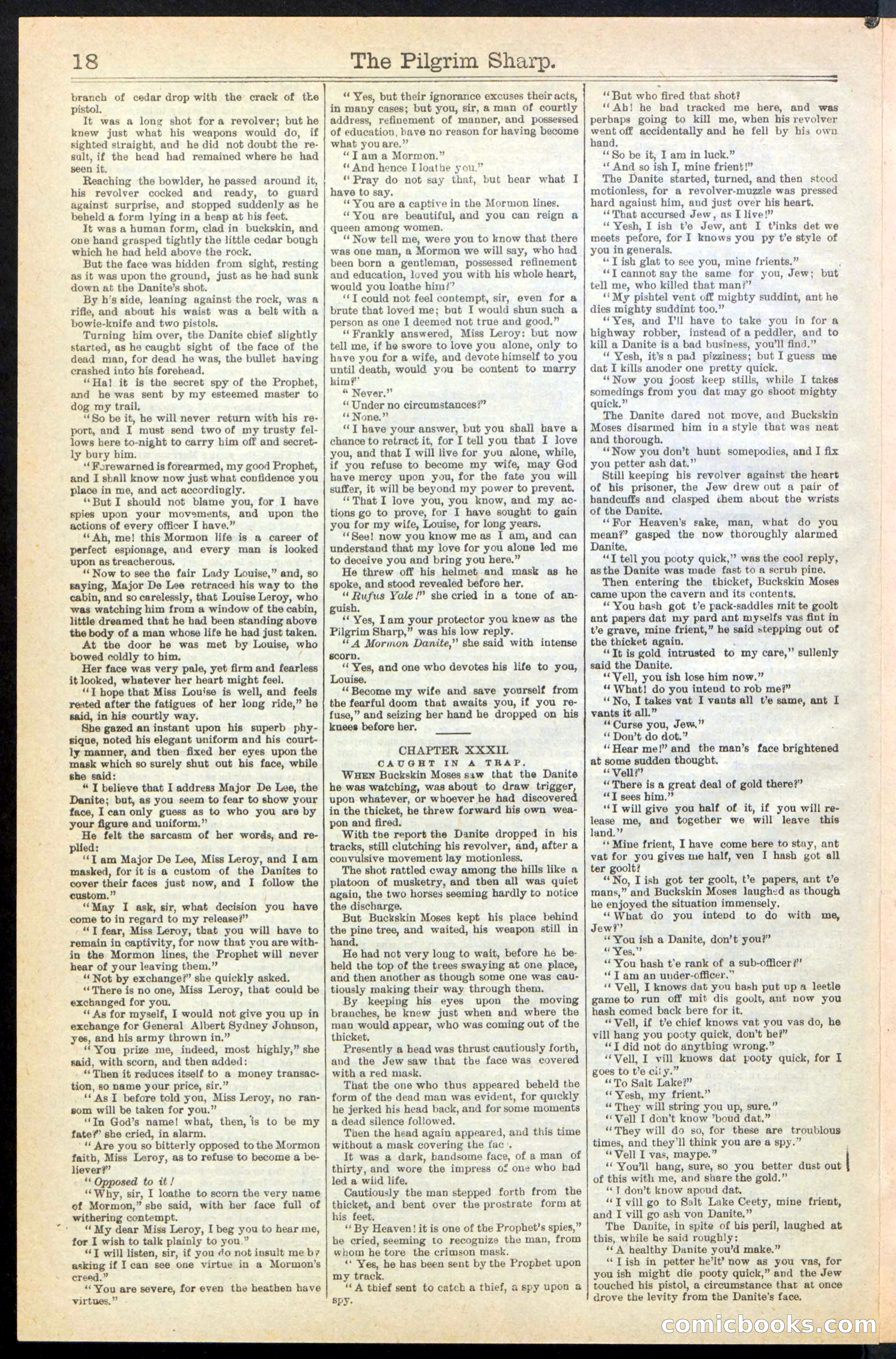 Beadle's New York Dime Library No. 243 — page 18 of 32