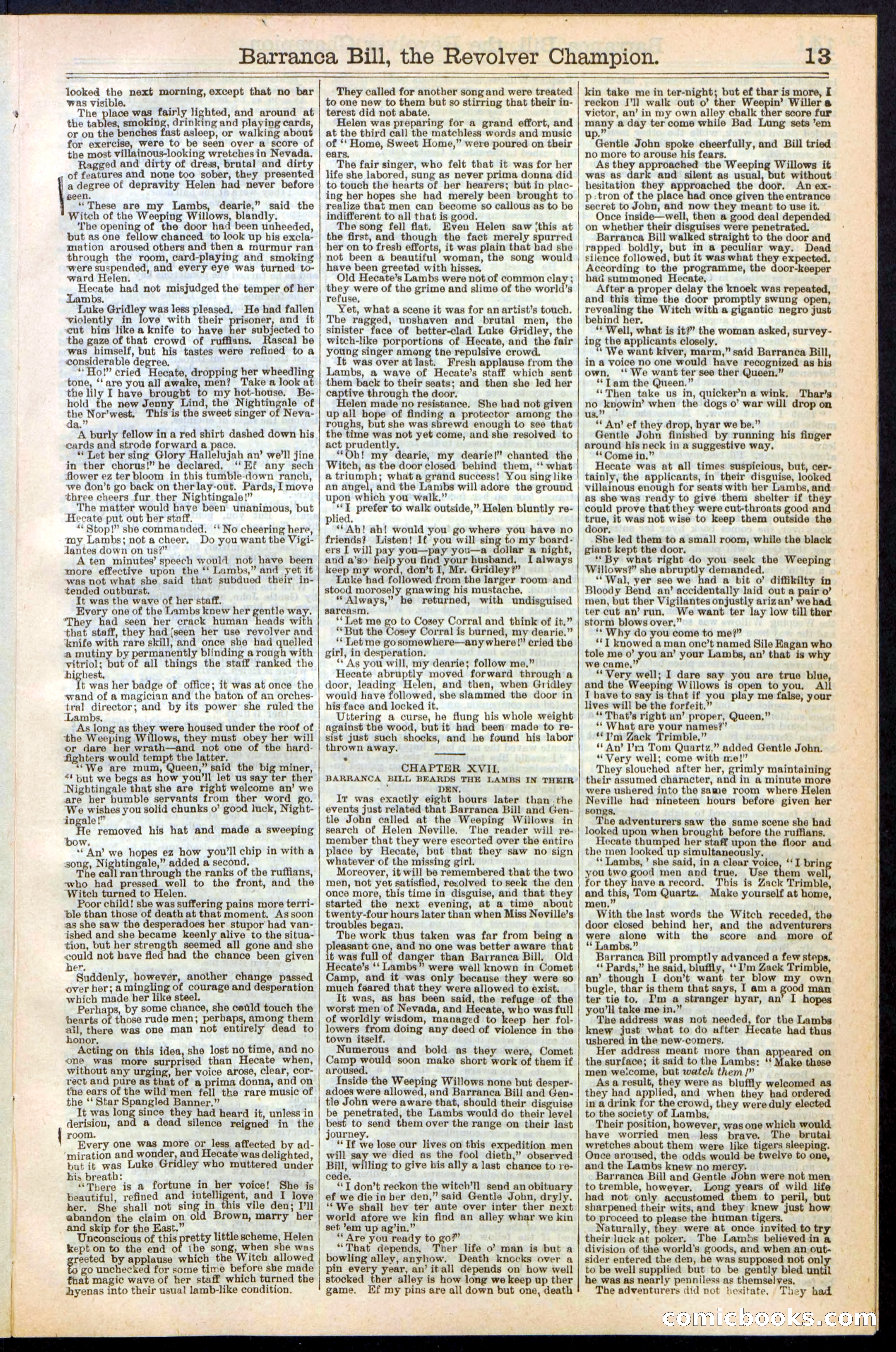 Beadle's New York Dime Library No. 245 — page 13 of 32