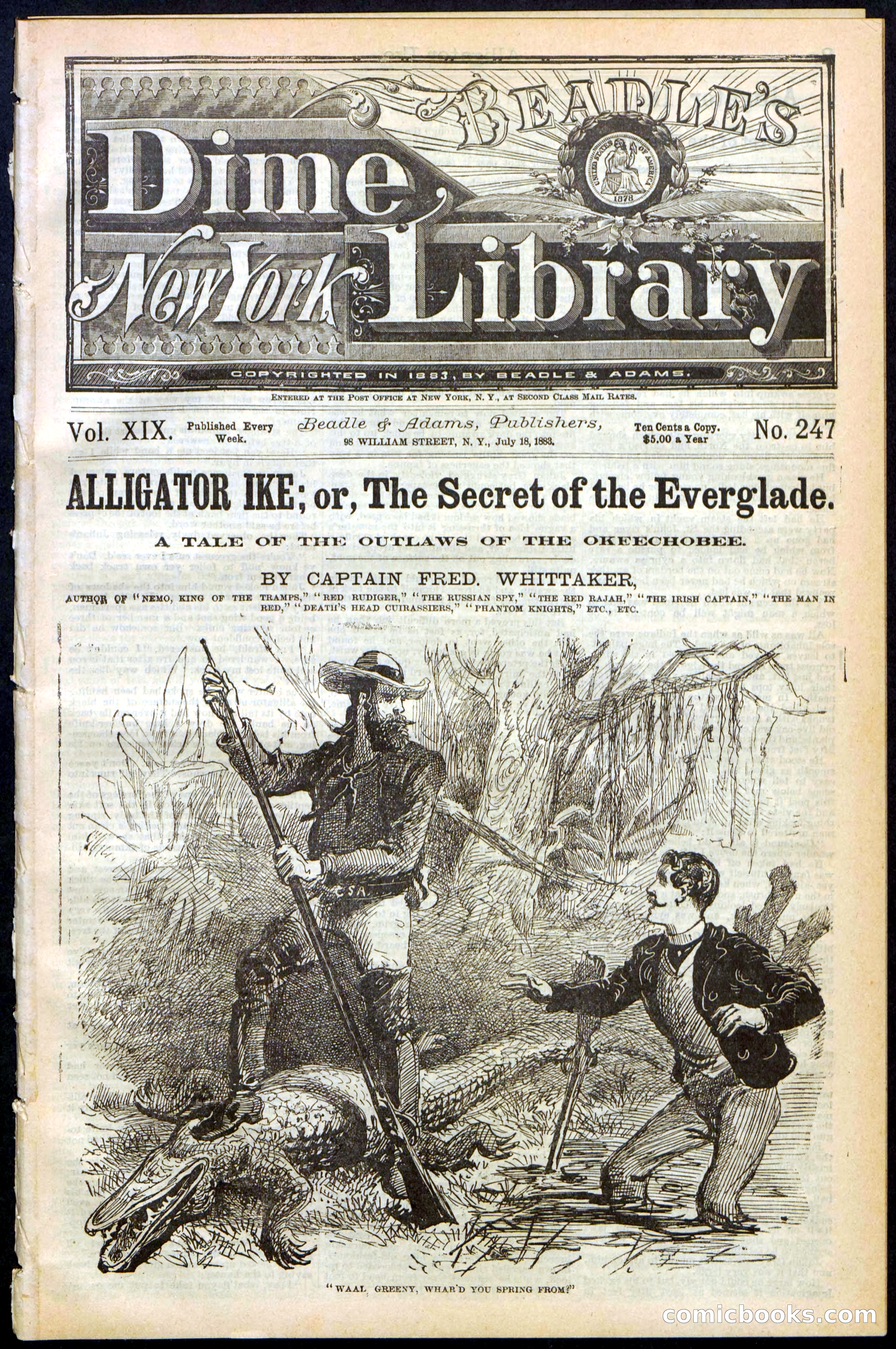 Beadle's Dime Library No. 247 — page 1 of 32