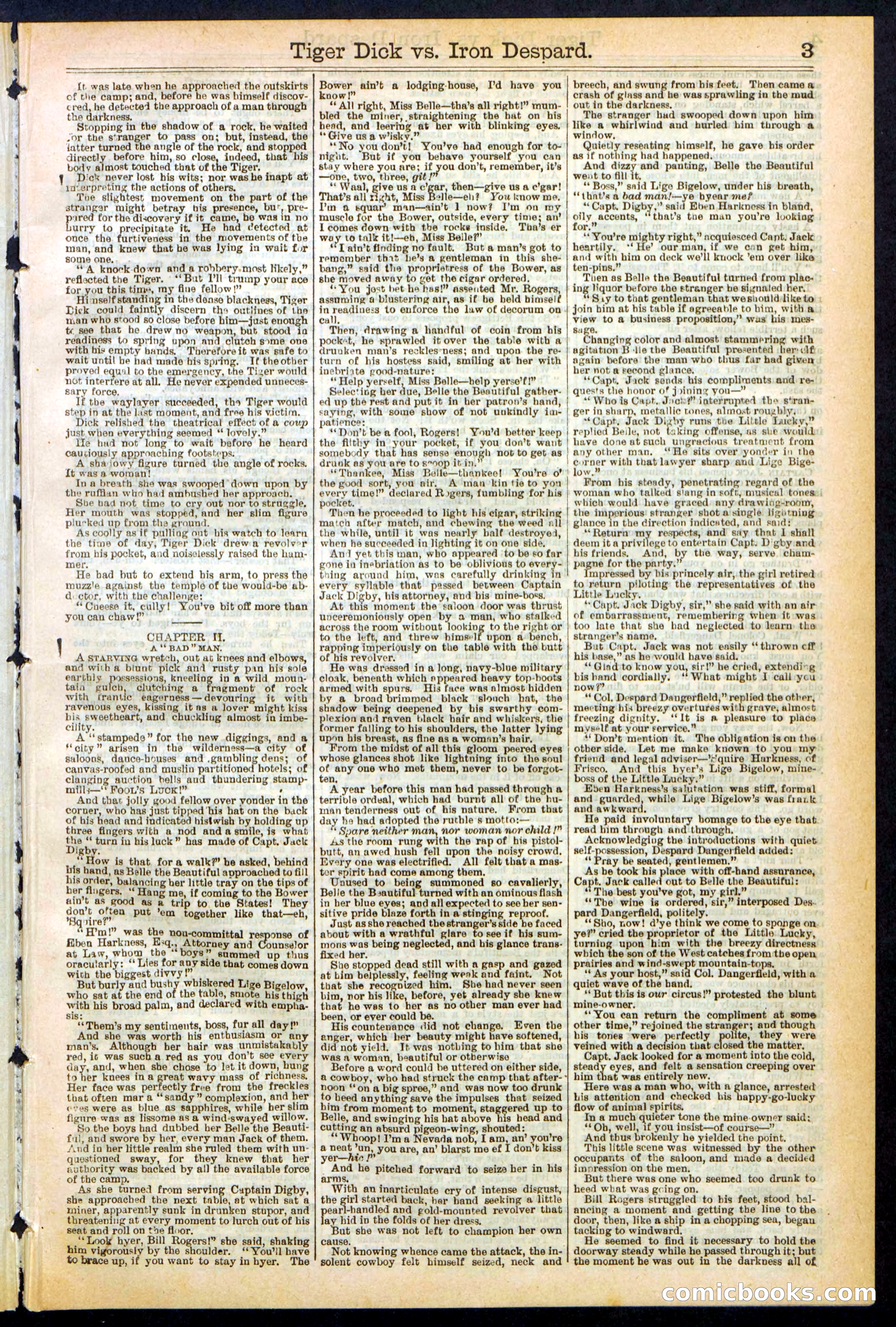 Beadle's Dime Library, Vol. XX, No. 251 — page 3 of 32