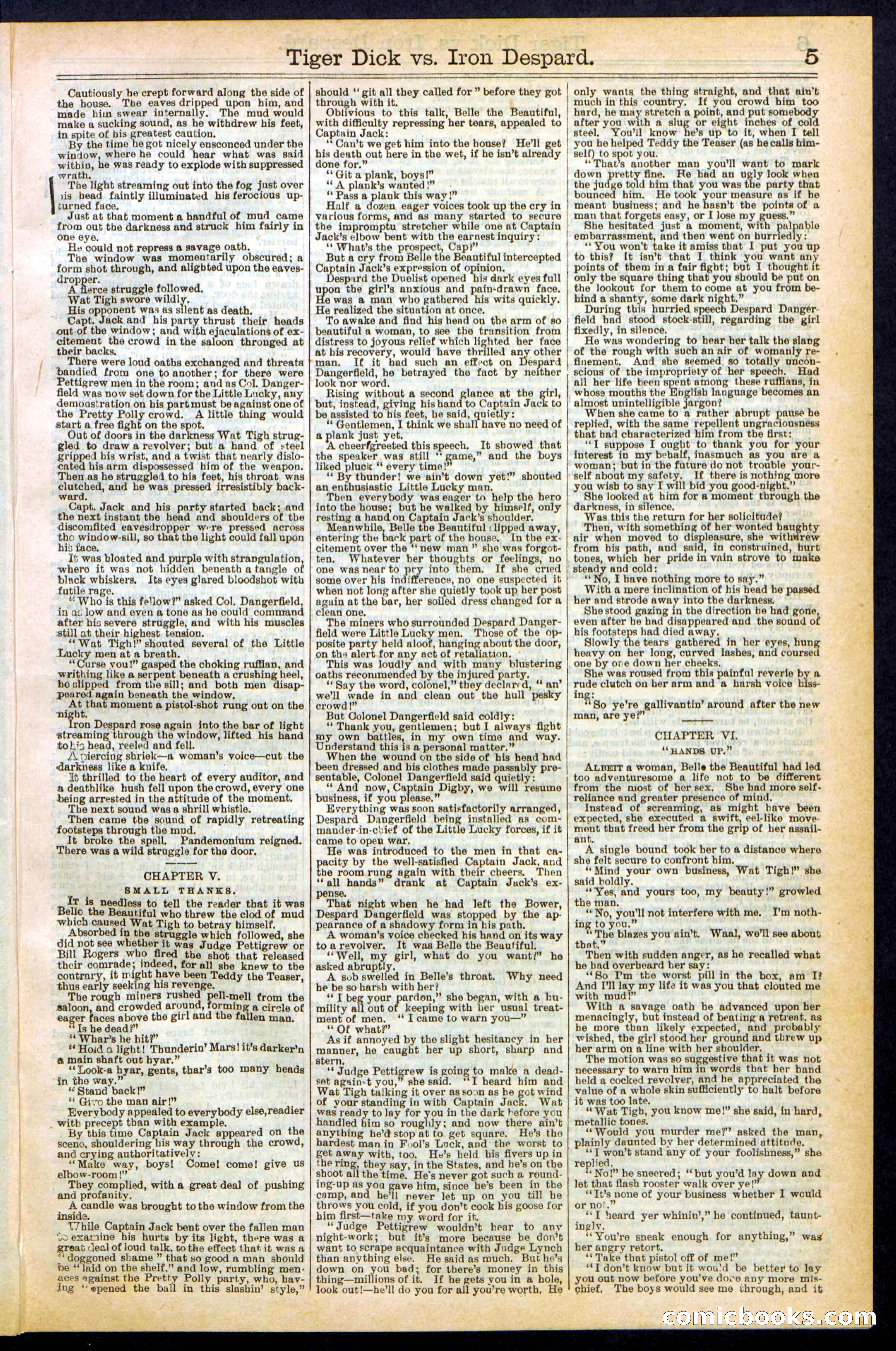 Beadle's Dime Library, Vol. XX, No. 251 — page 5 of 32