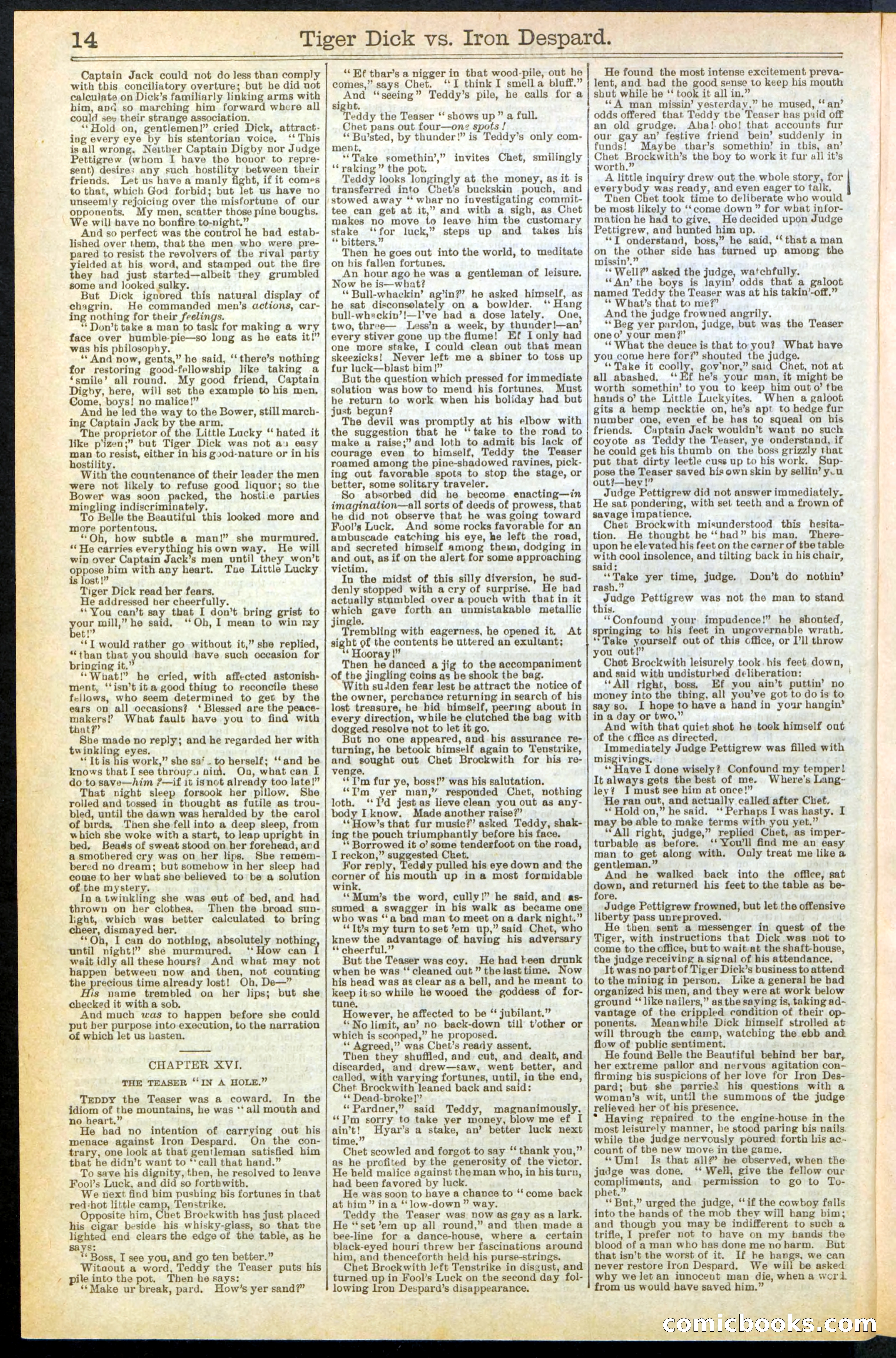 Beadle's Dime Library, Vol. XX, No. 251 — page 14 of 32