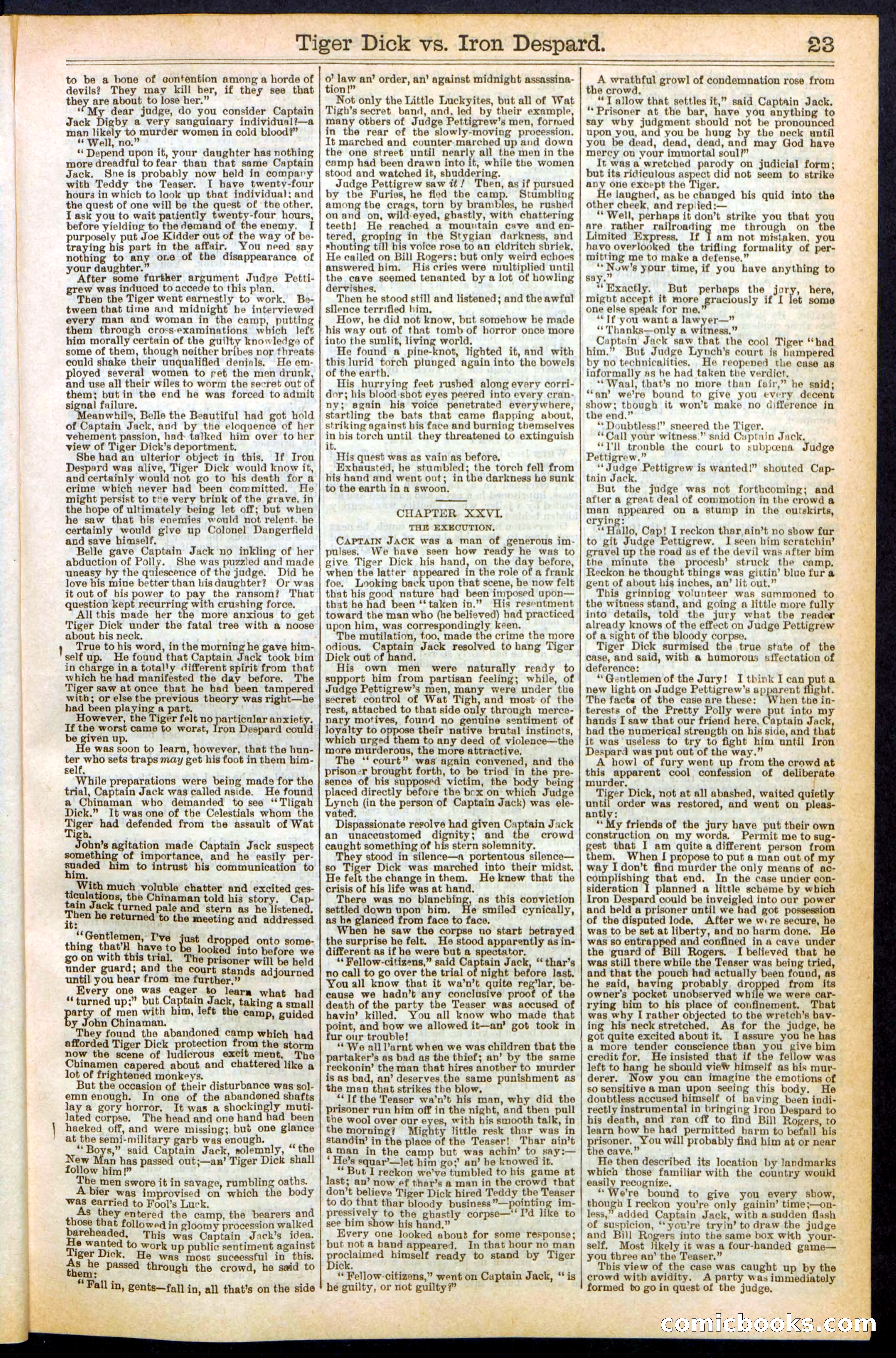 Beadle's Dime Library, Vol. XX, No. 251 — page 23 of 32