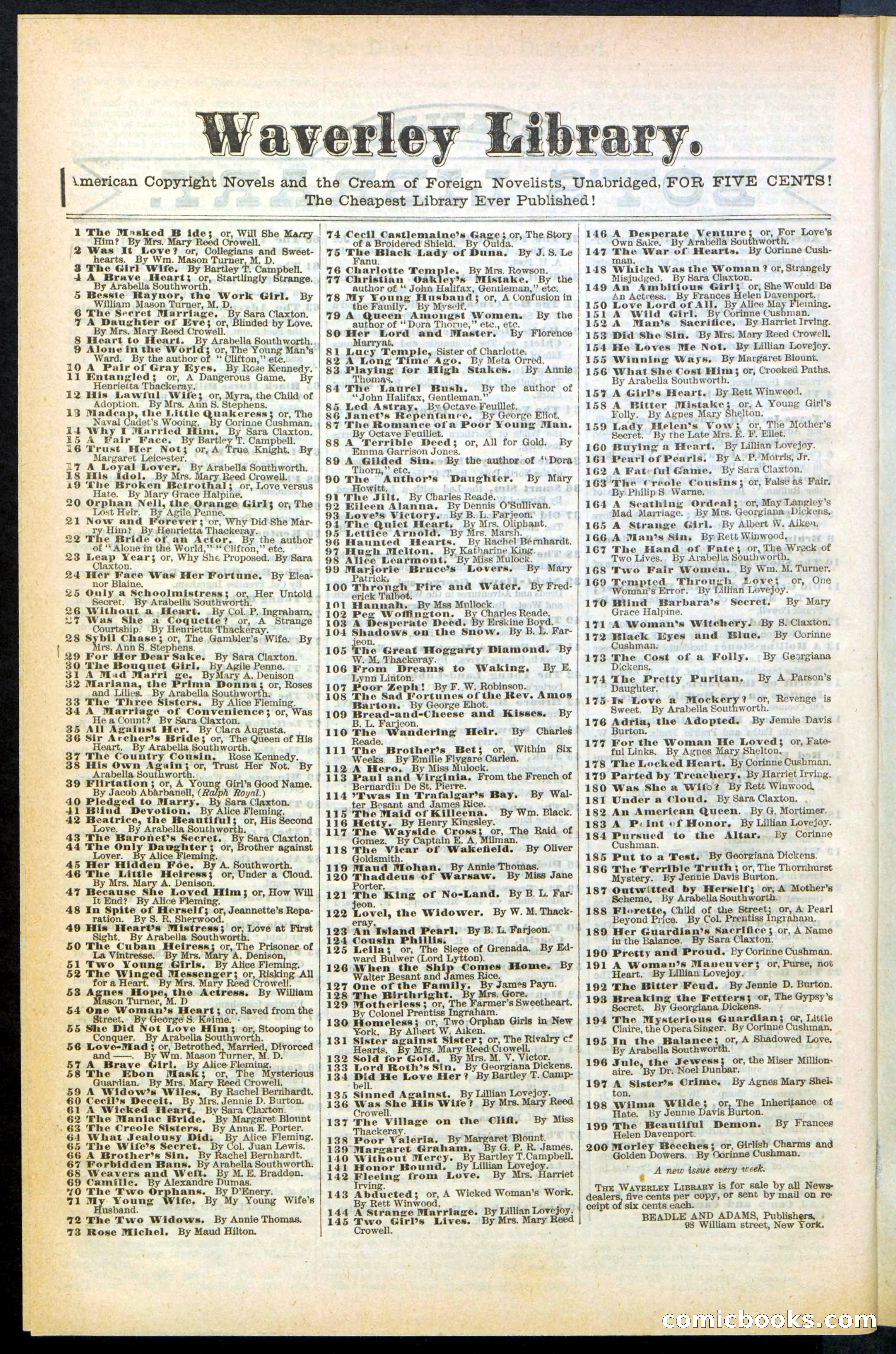 Beadle's Dime Library, Vol. XX, No. 251 — page 30 of 32
