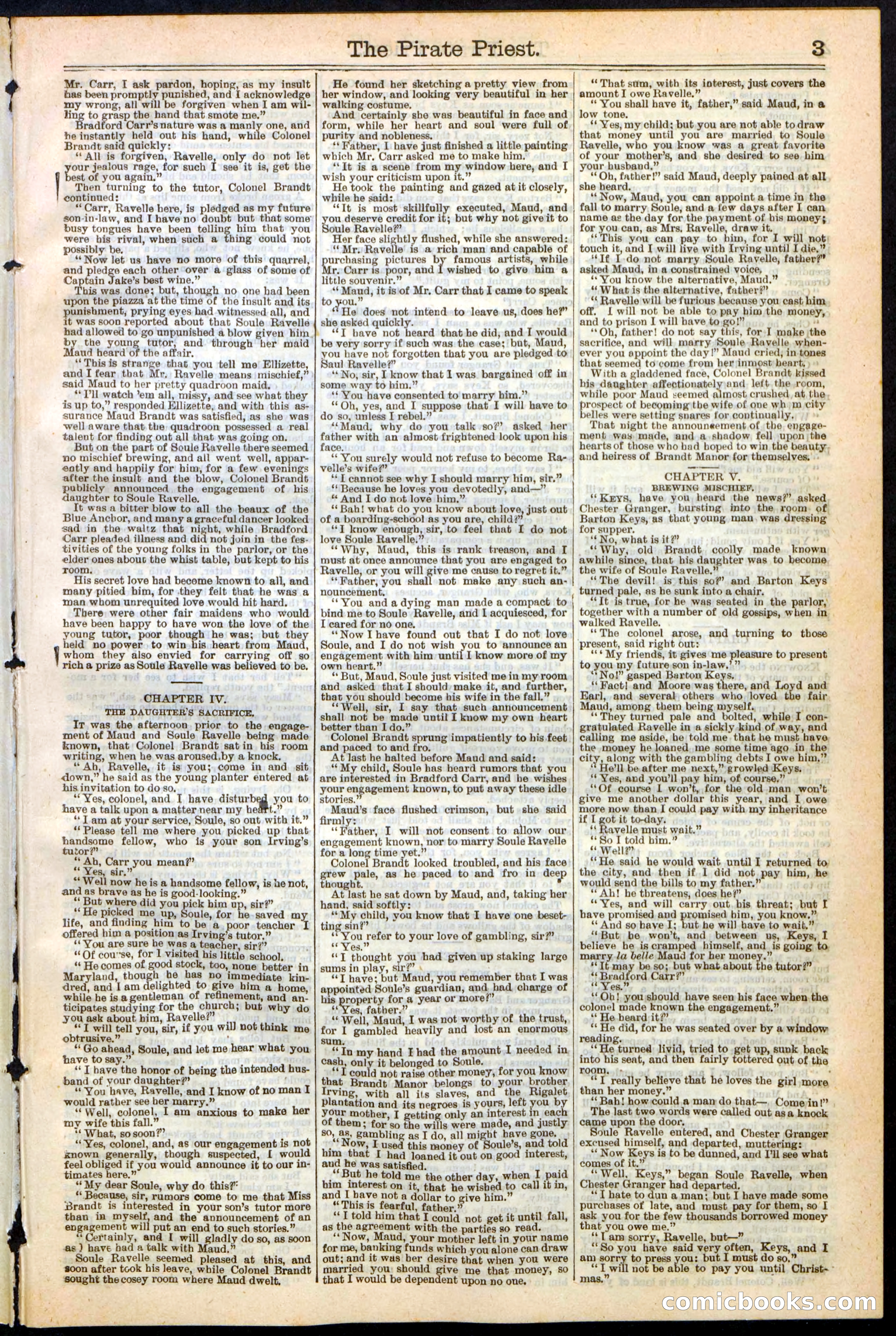 Beadle's New York Dime Library No. 255 — page 3 of 32