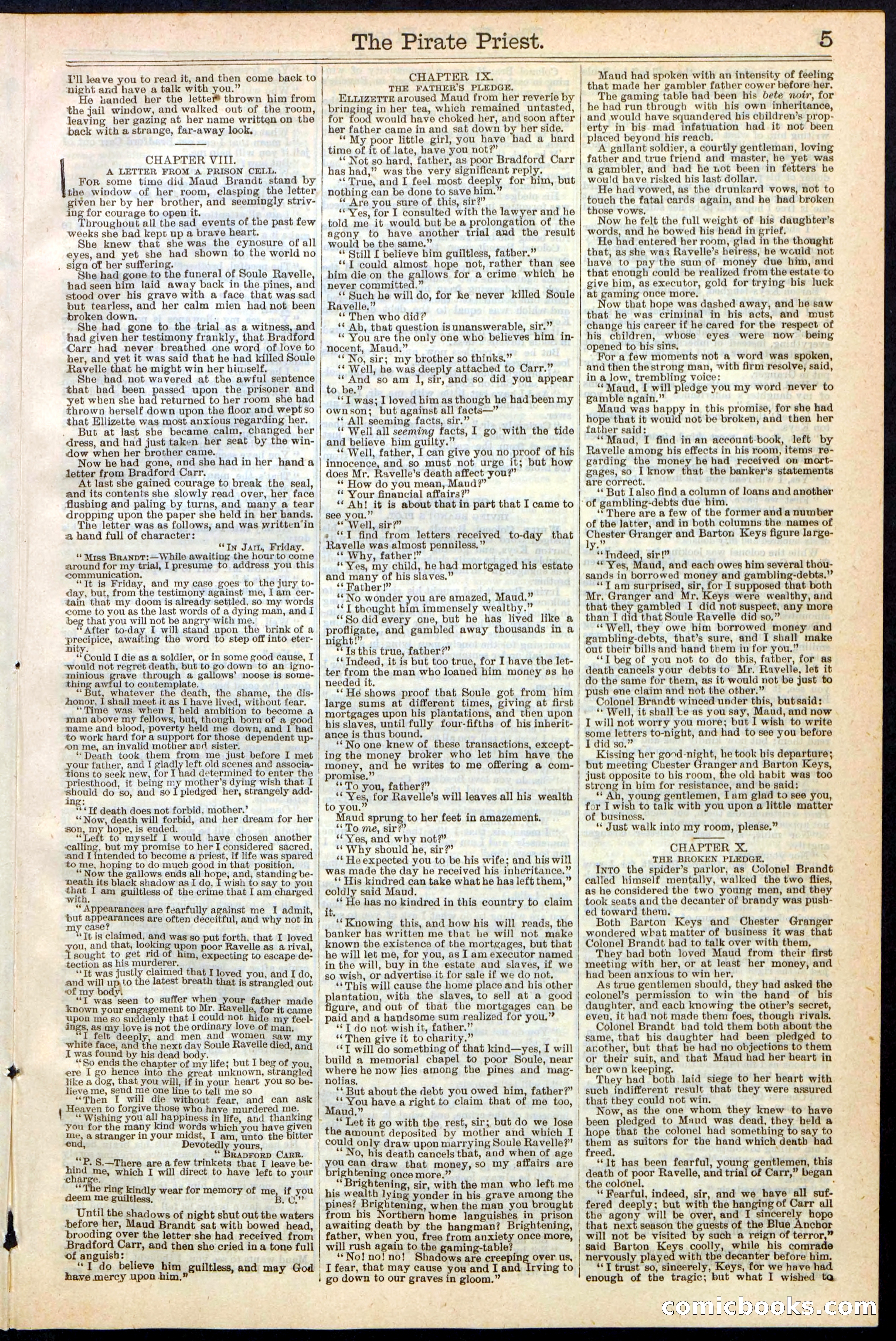 Beadle's New York Dime Library No. 255 — page 5 of 32