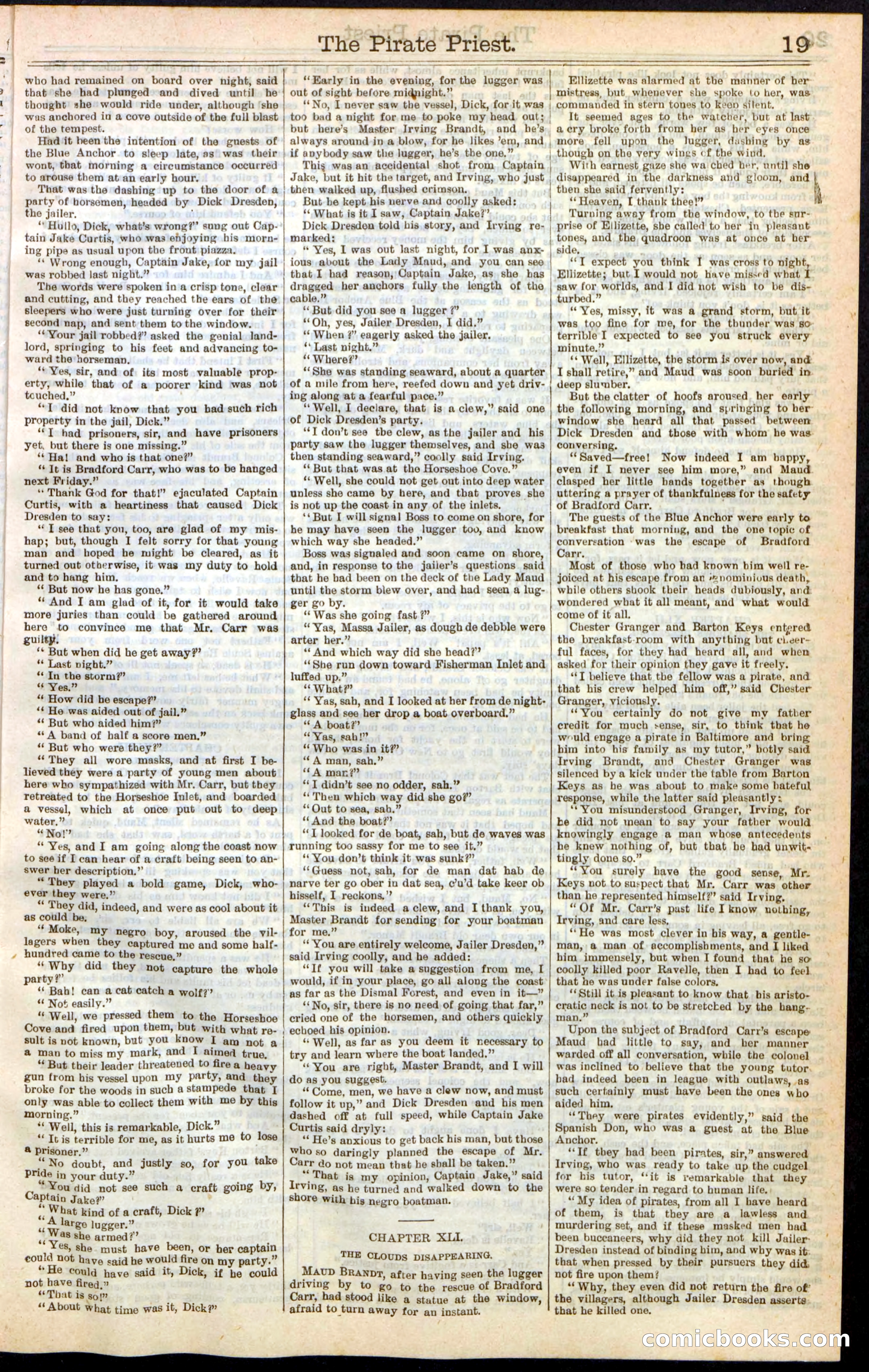 Beadle's New York Dime Library No. 255 — page 19 of 32