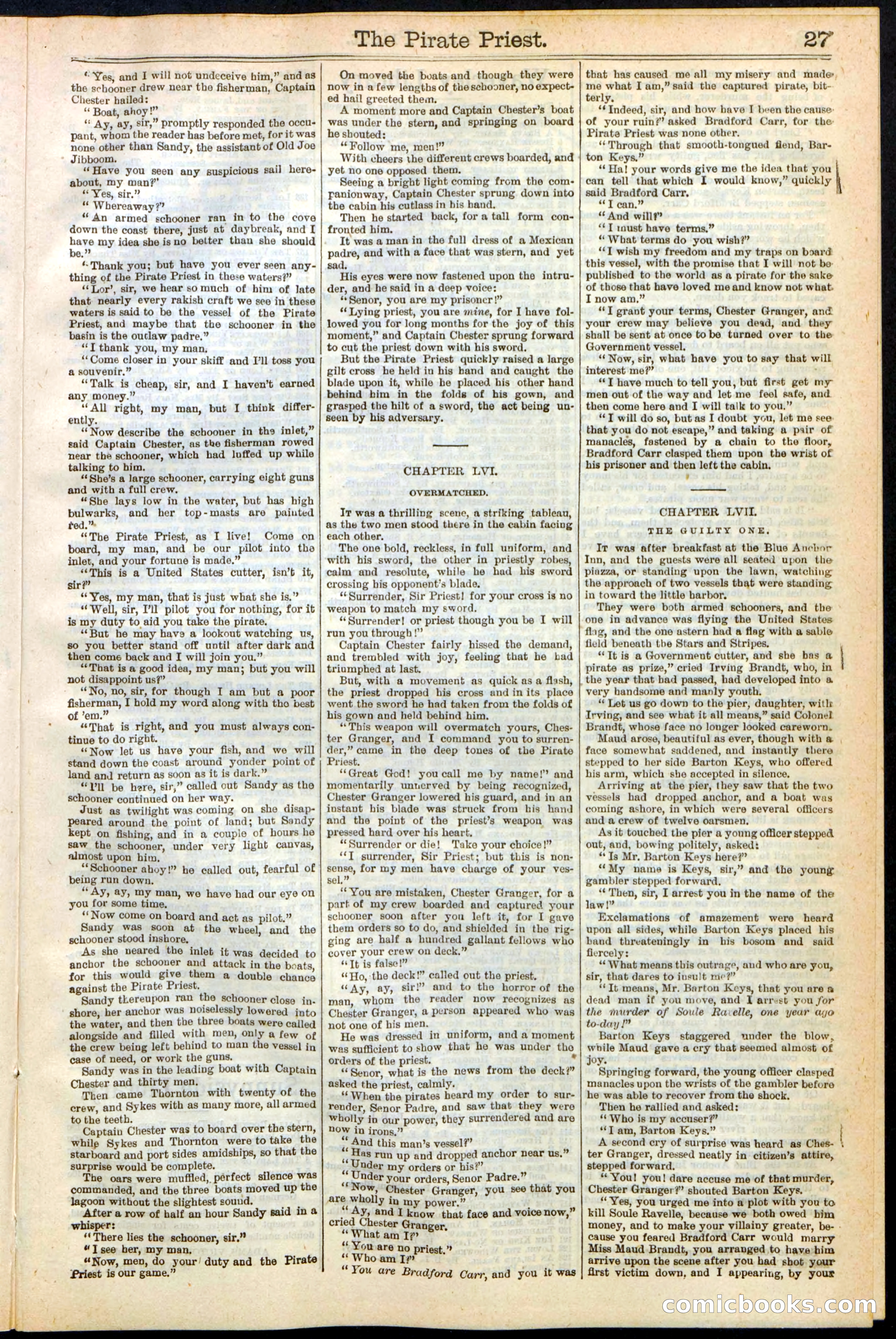 Beadle's New York Dime Library No. 255 — page 27 of 32