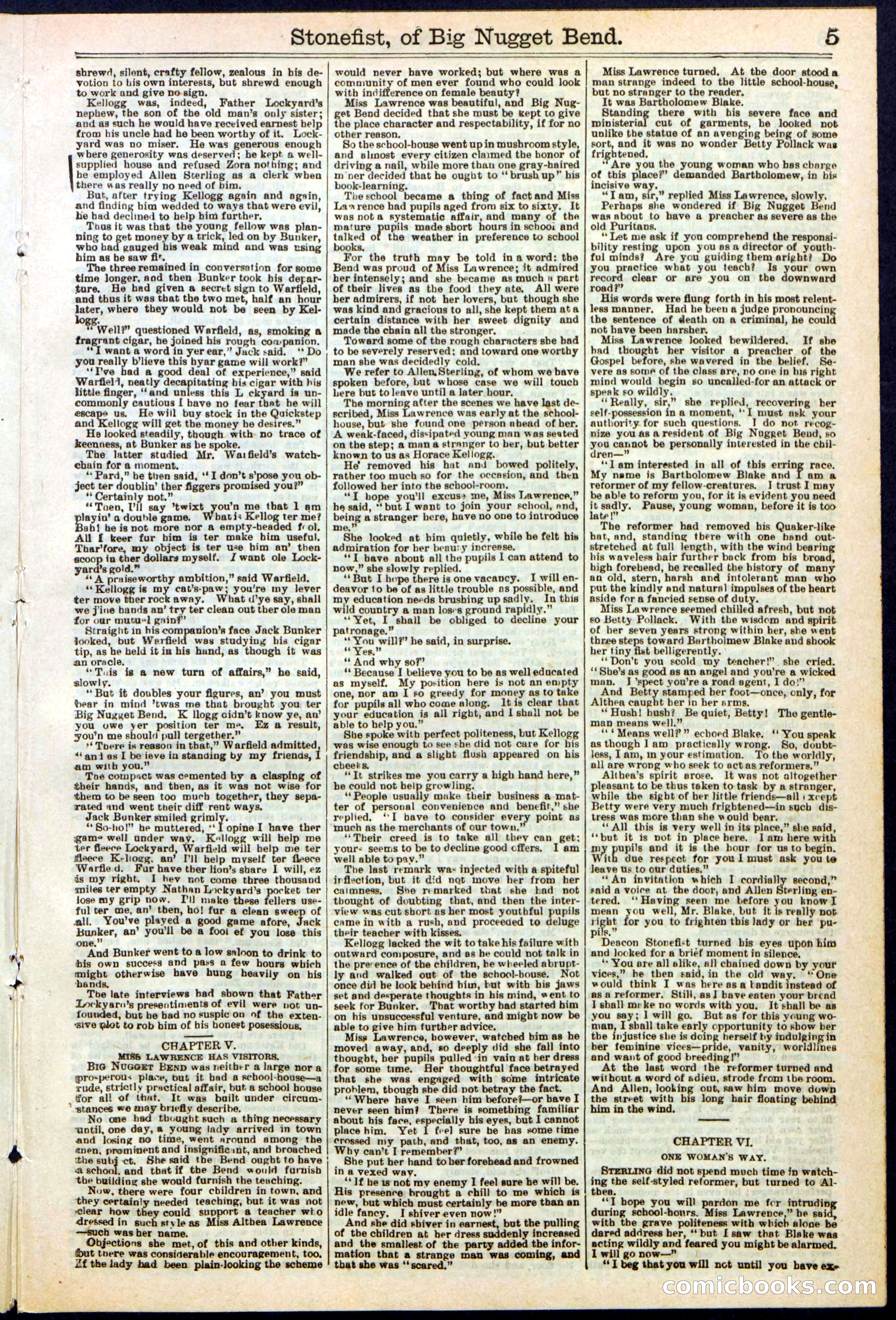 Beadle's New York Dime Library No. 271 — page 5 of 32