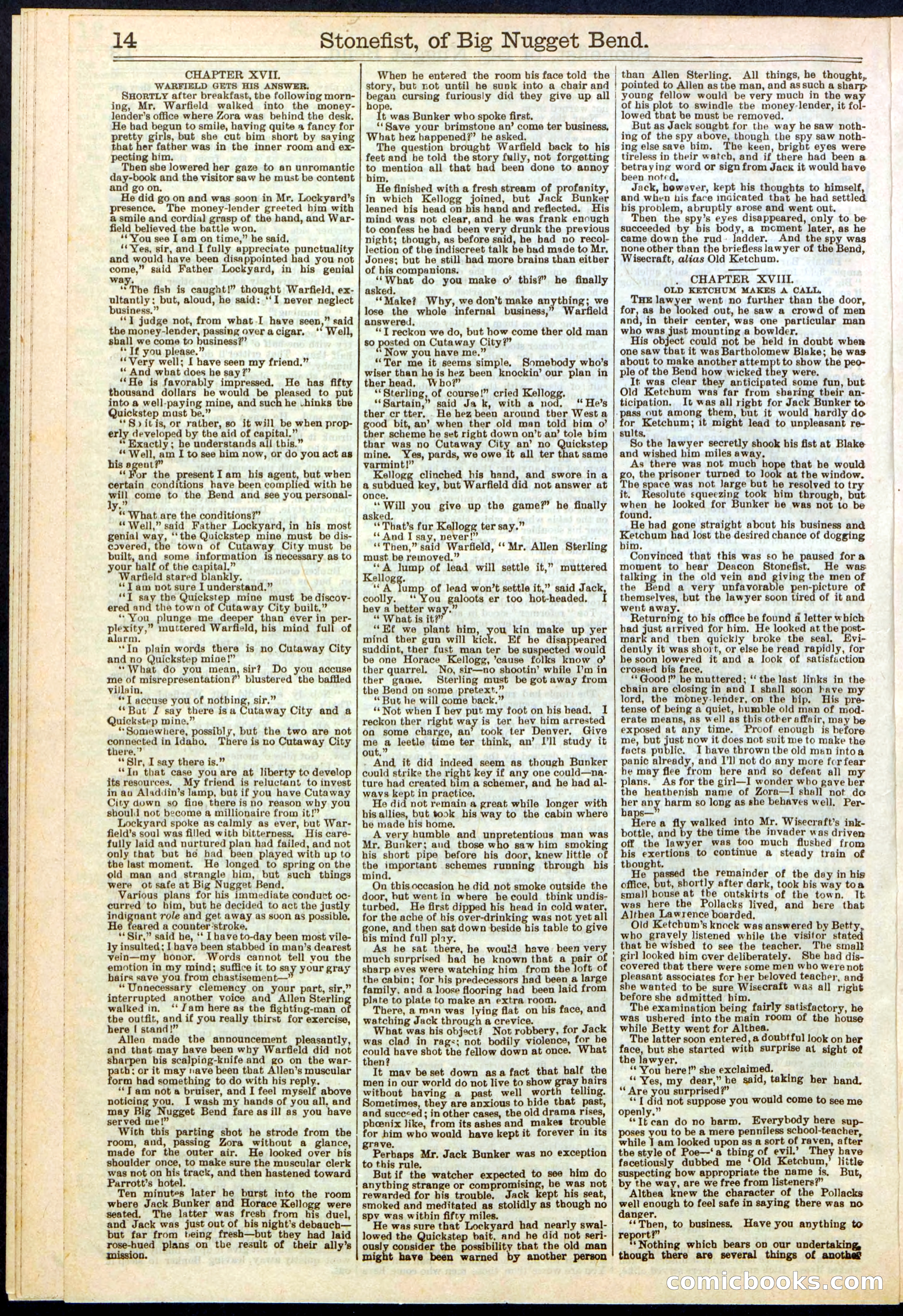 Beadle's New York Dime Library No. 271 — page 14 of 32