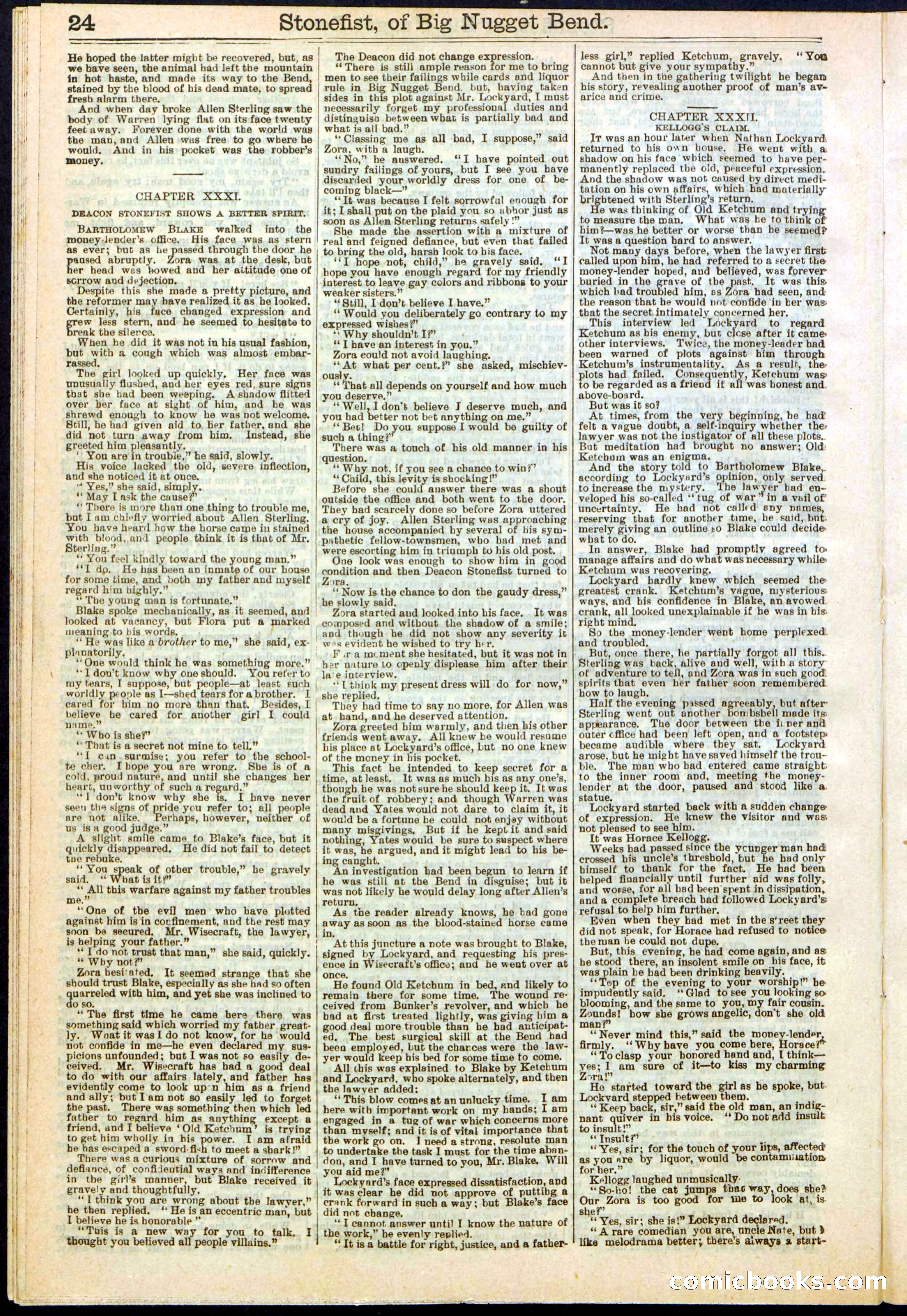 Beadle's New York Dime Library No. 271 — page 24 of 32