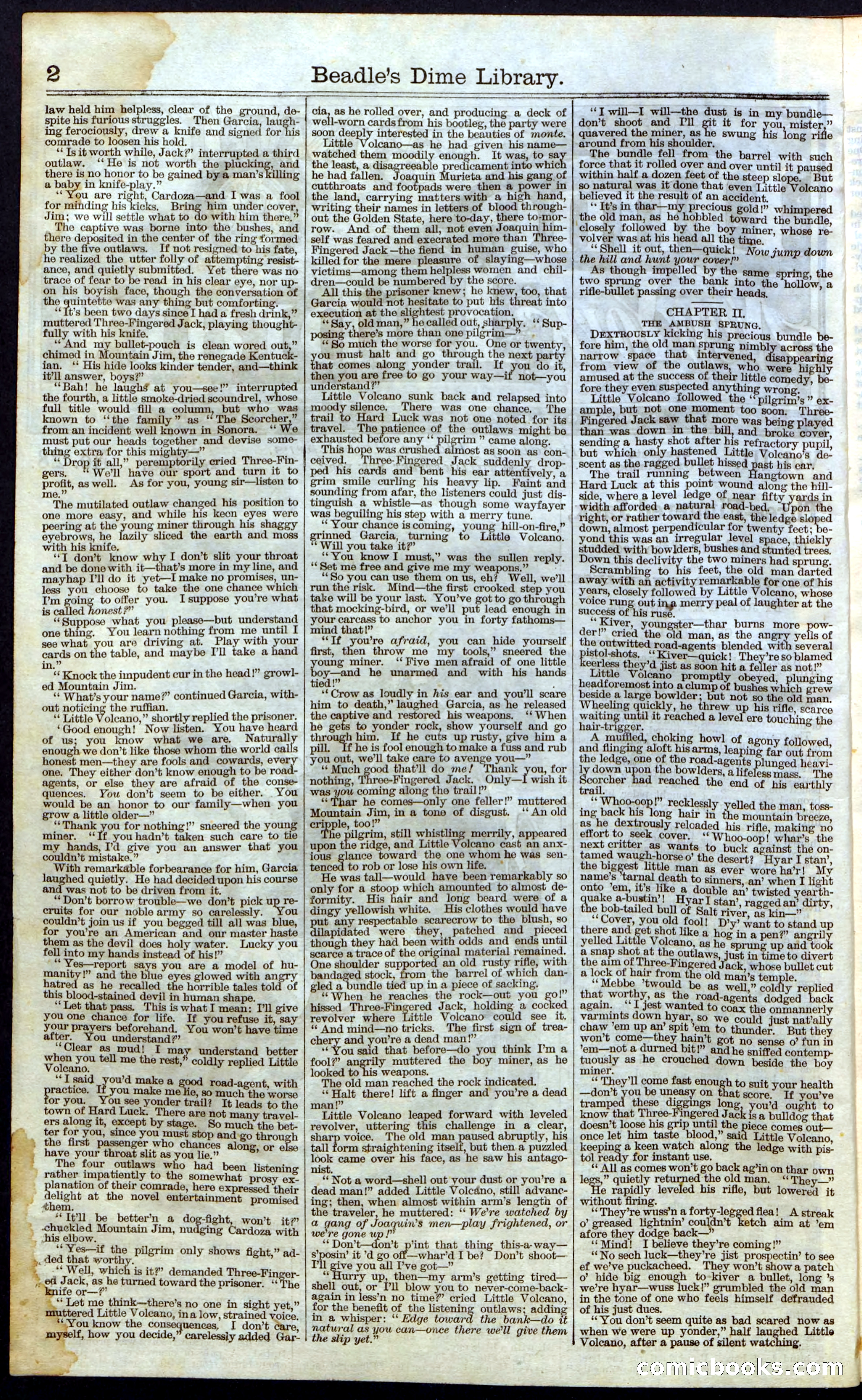 Beadle's New York Dime Library No. 28 — page 2 of 32