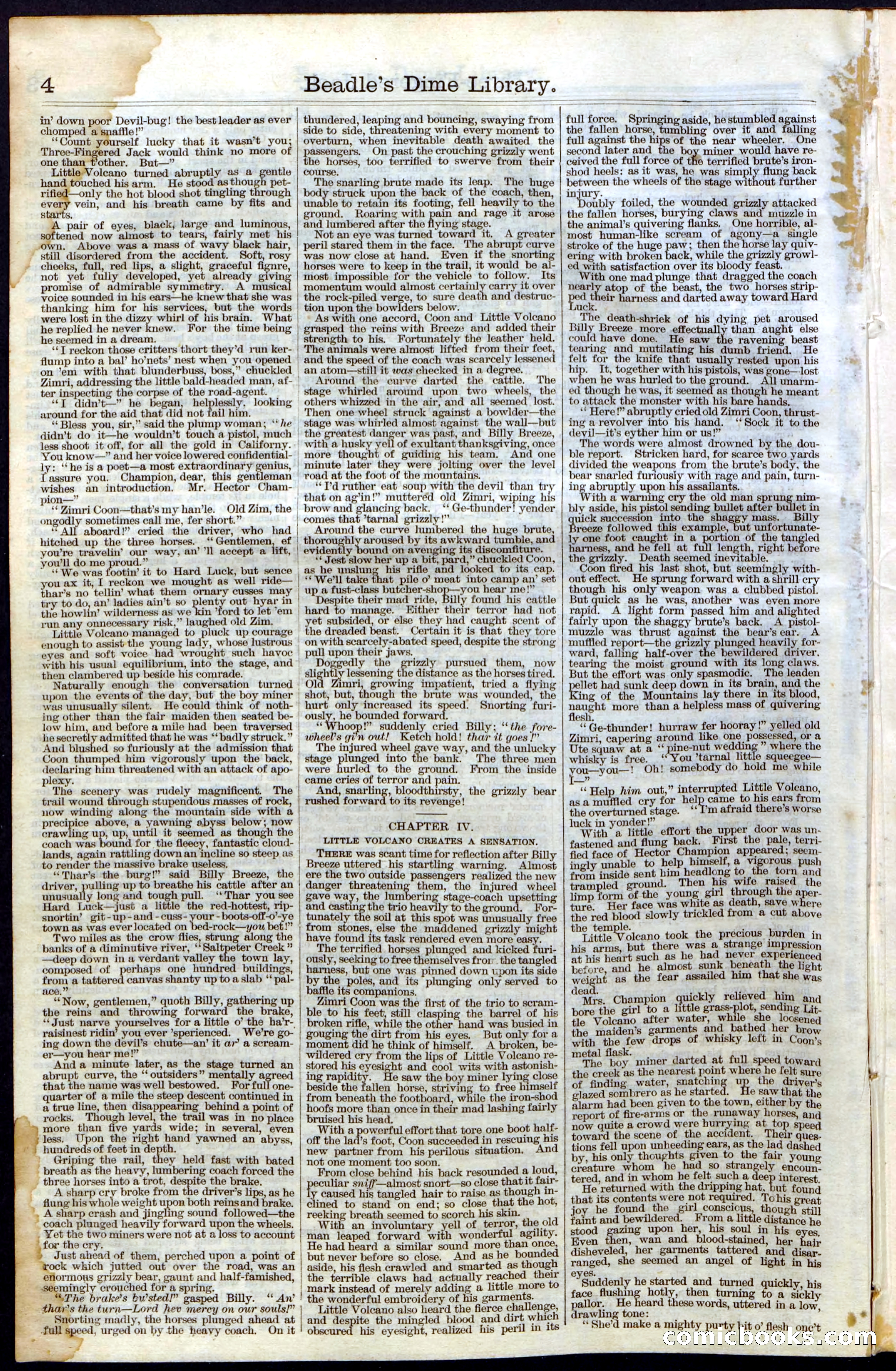 Beadle's New York Dime Library No. 28 — page 4 of 32