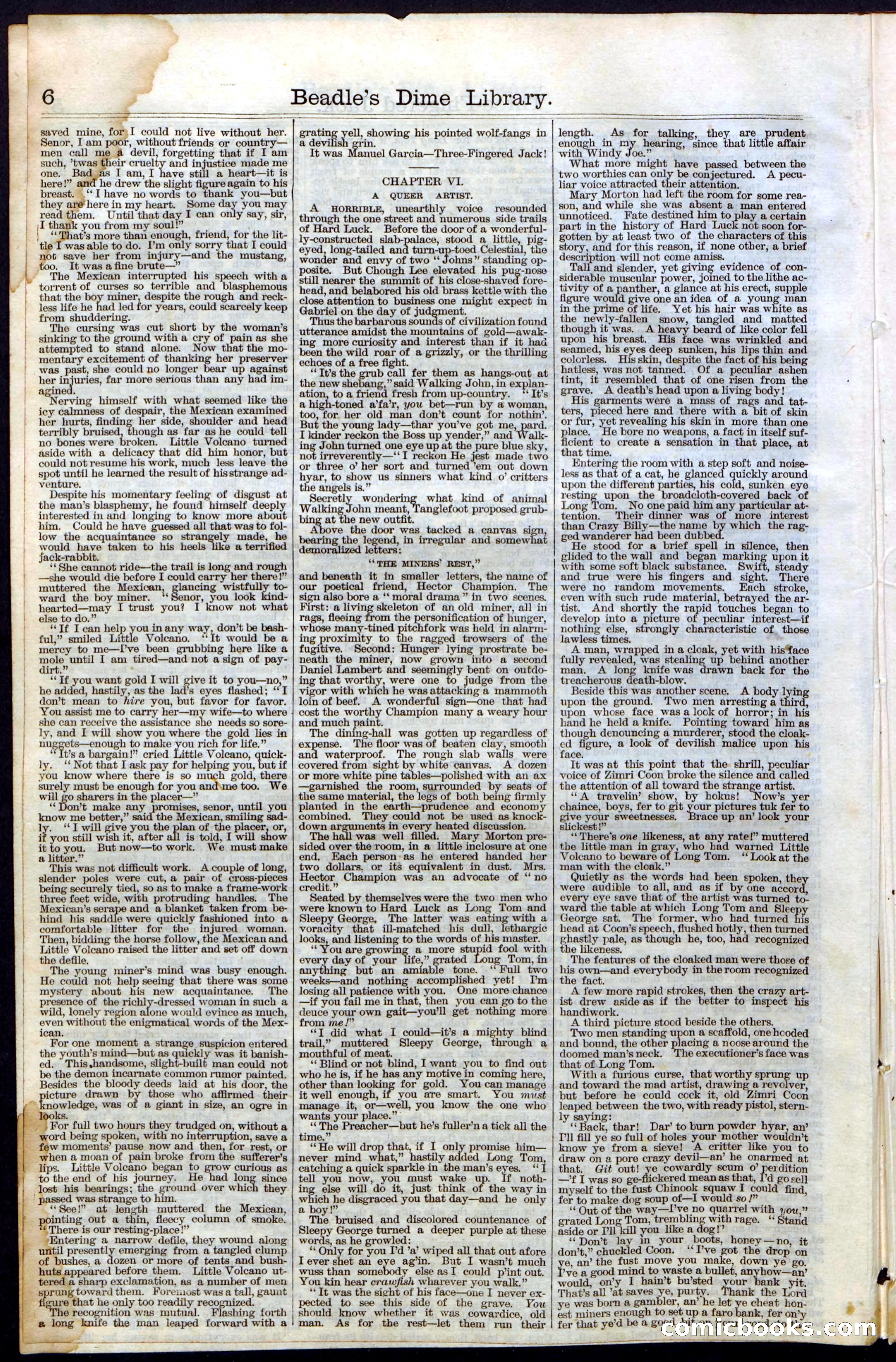 Beadle's New York Dime Library No. 28 — page 6 of 32