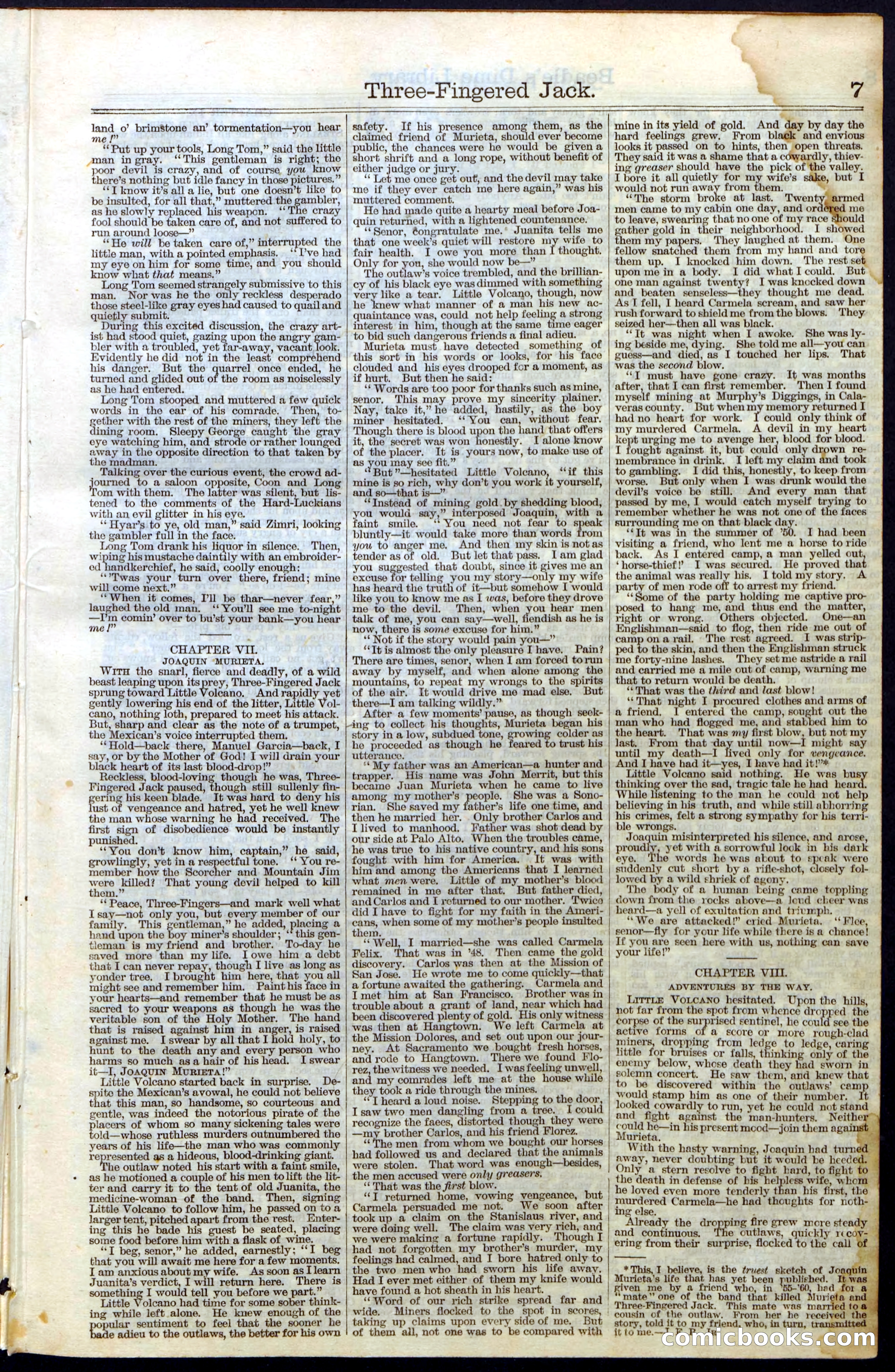 Beadle's New York Dime Library No. 28 — page 7 of 32