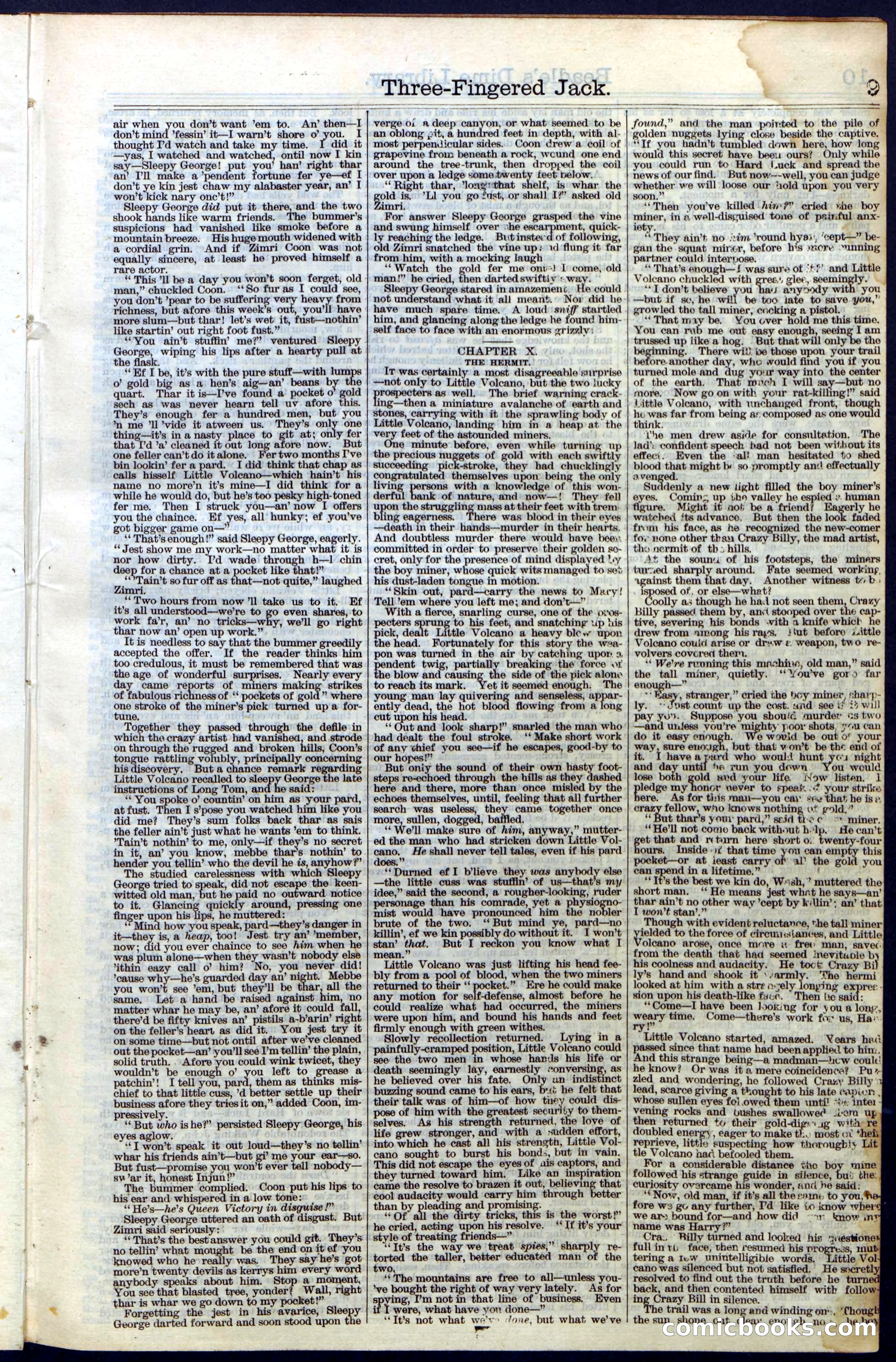 Beadle's New York Dime Library No. 28 — page 9 of 32