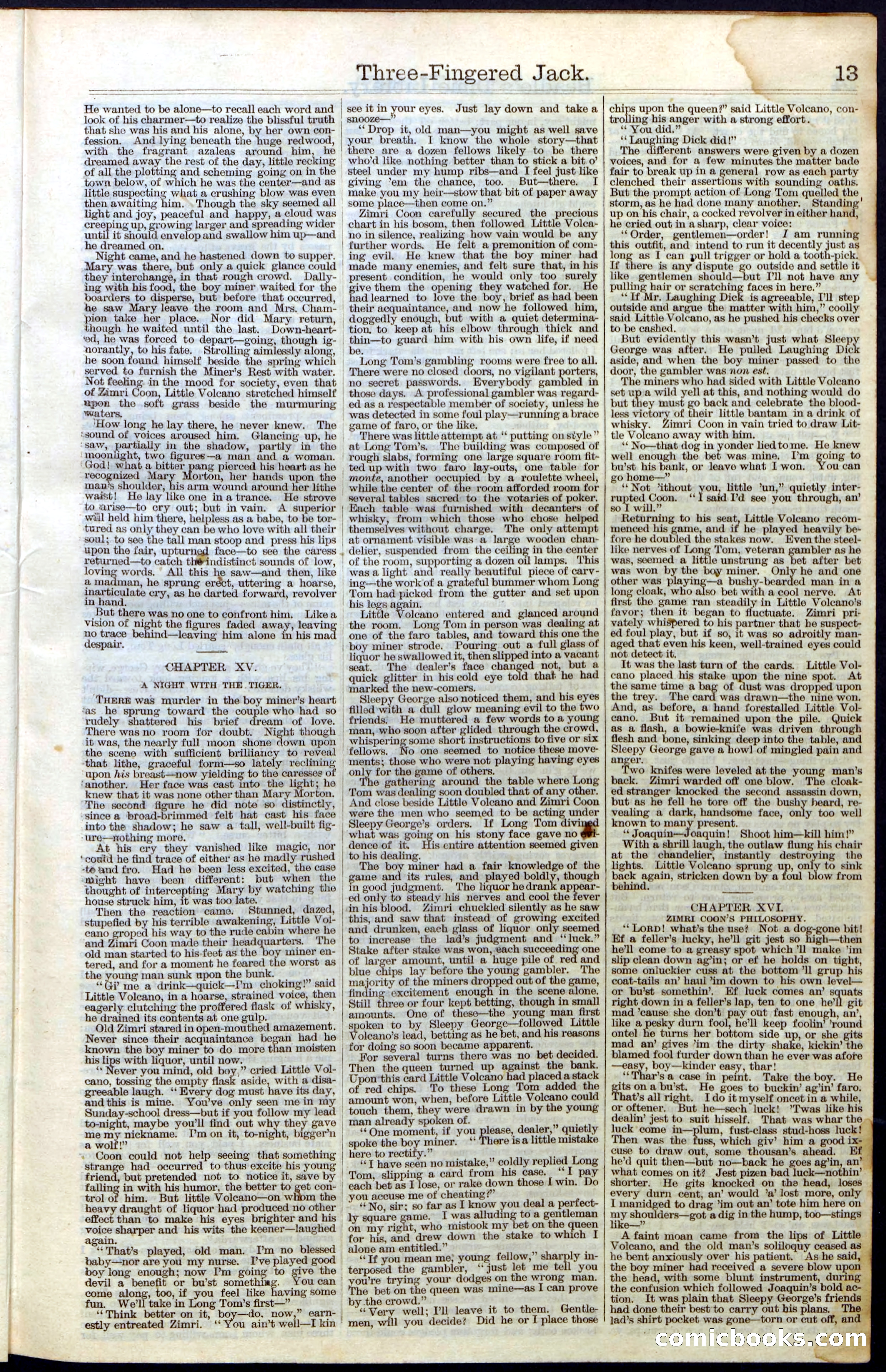 Beadle's New York Dime Library No. 28 — page 13 of 32
