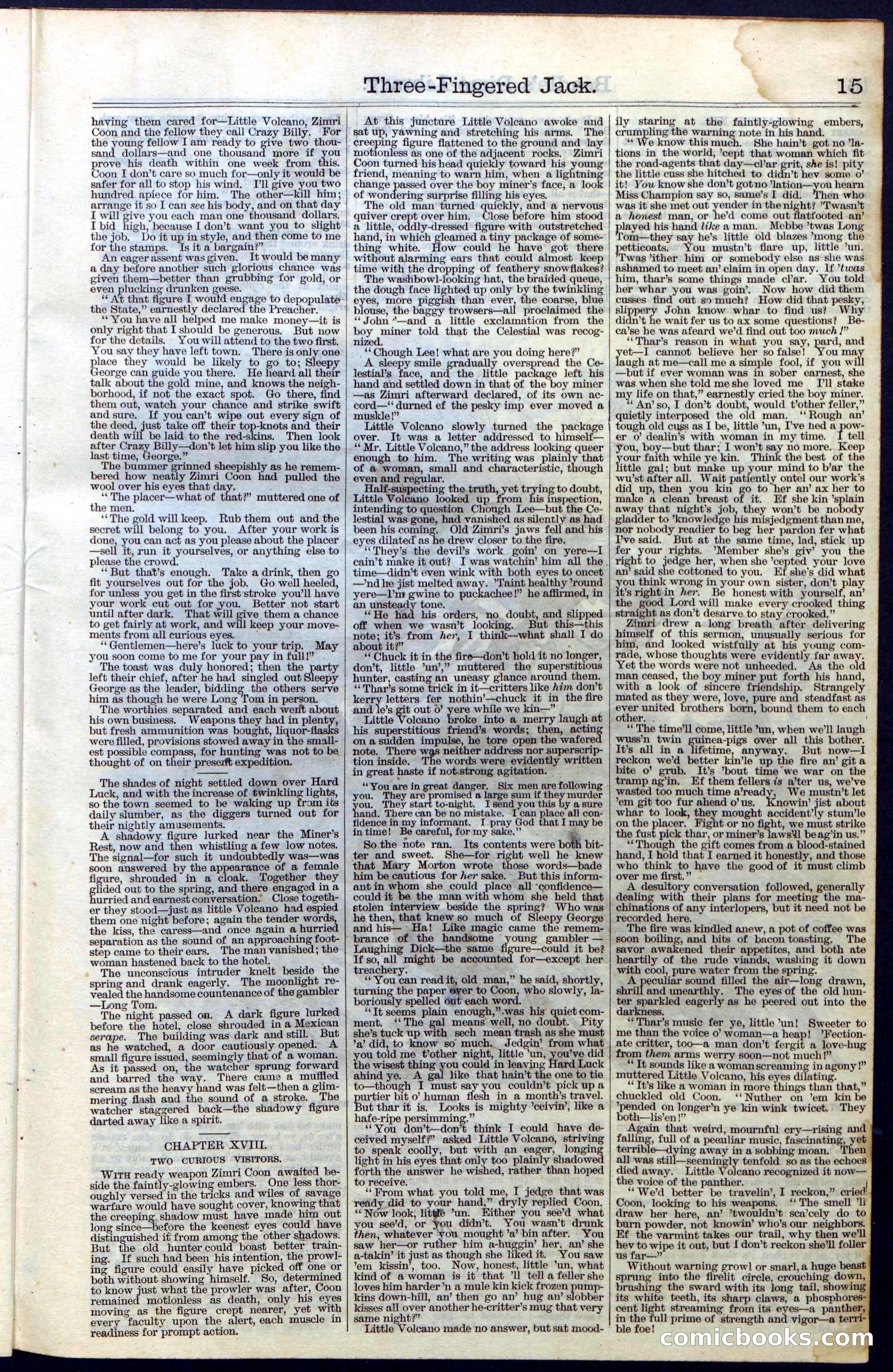 Beadle's New York Dime Library No. 28 — page 15 of 32