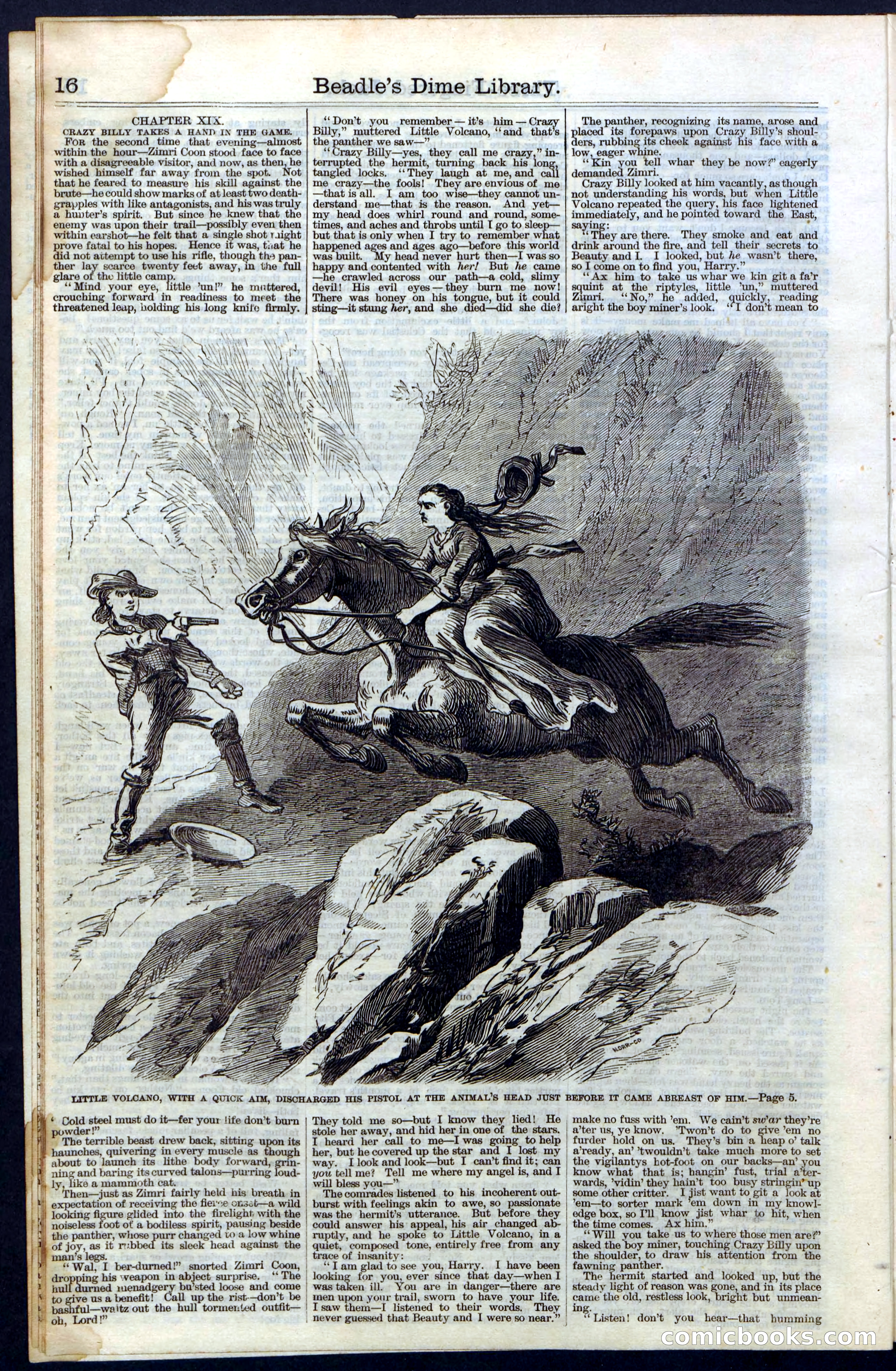 Beadle's New York Dime Library No. 28 — page 16 of 32