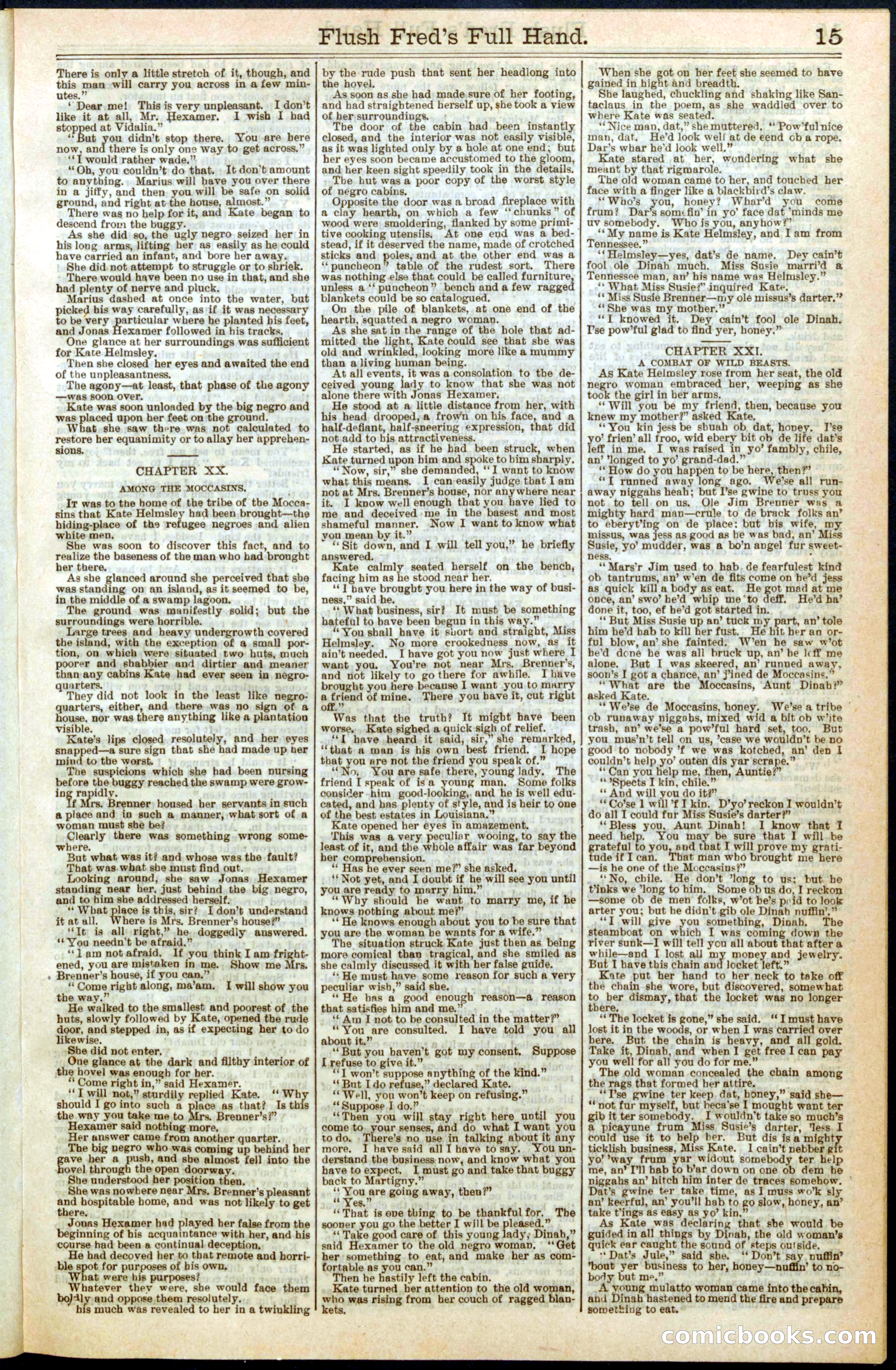 Beadle's New York Dime Library No. 289 — page 15 of 24