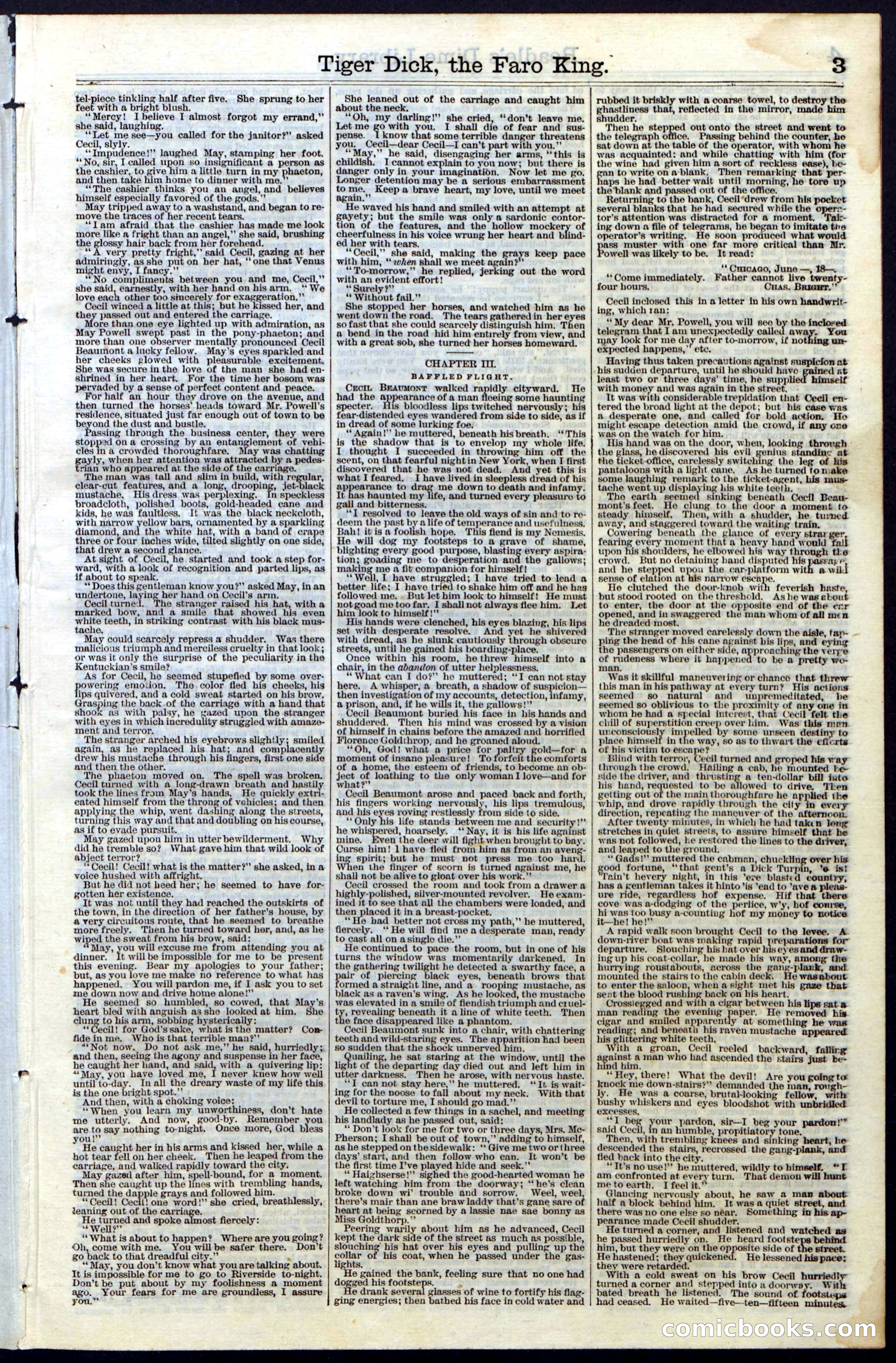 Beadle's Dime Library, Vol. III, No. 29 — page 3 of 32