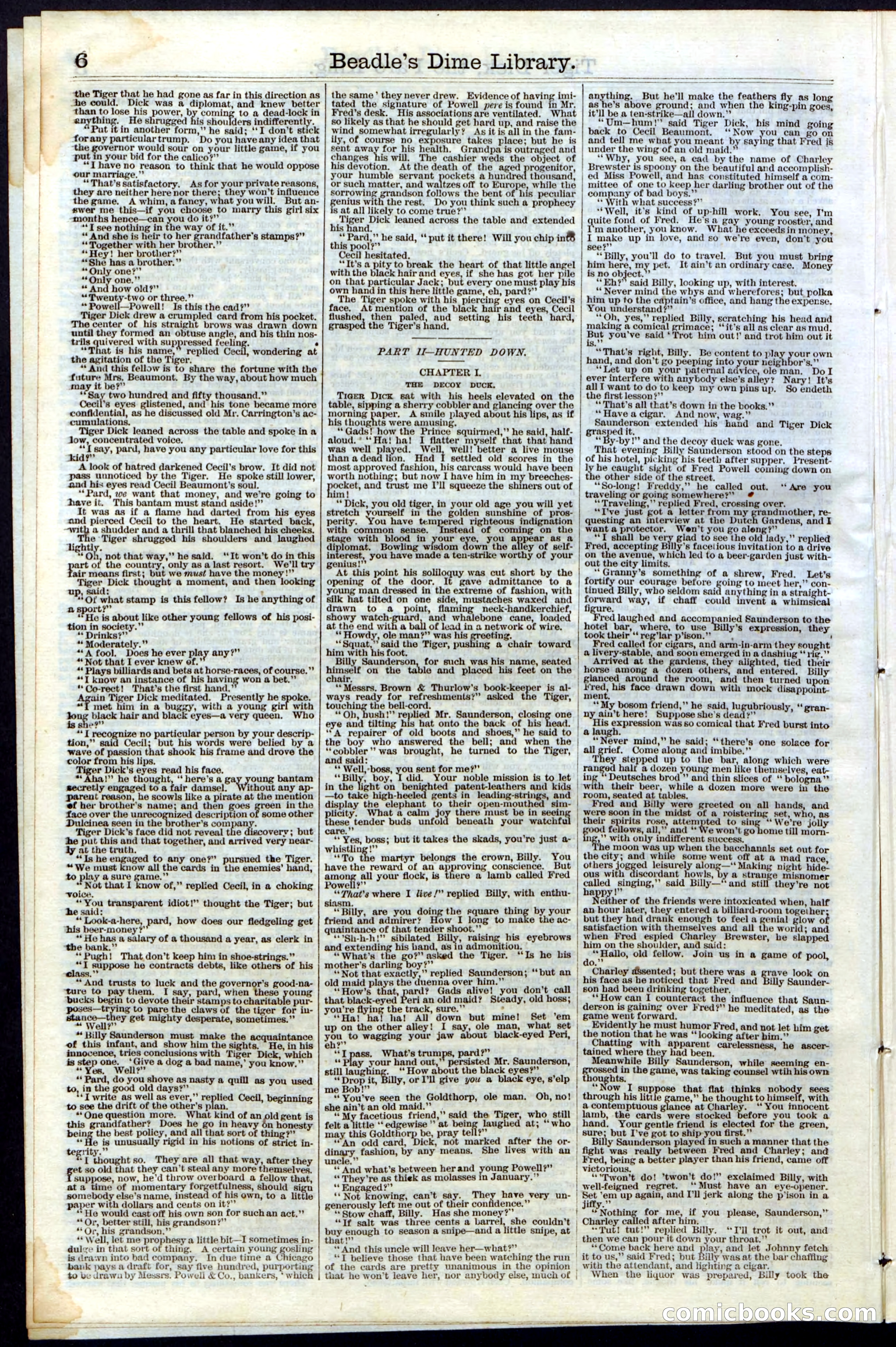 Beadle's Dime Library, Vol. III, No. 29 — page 6 of 32