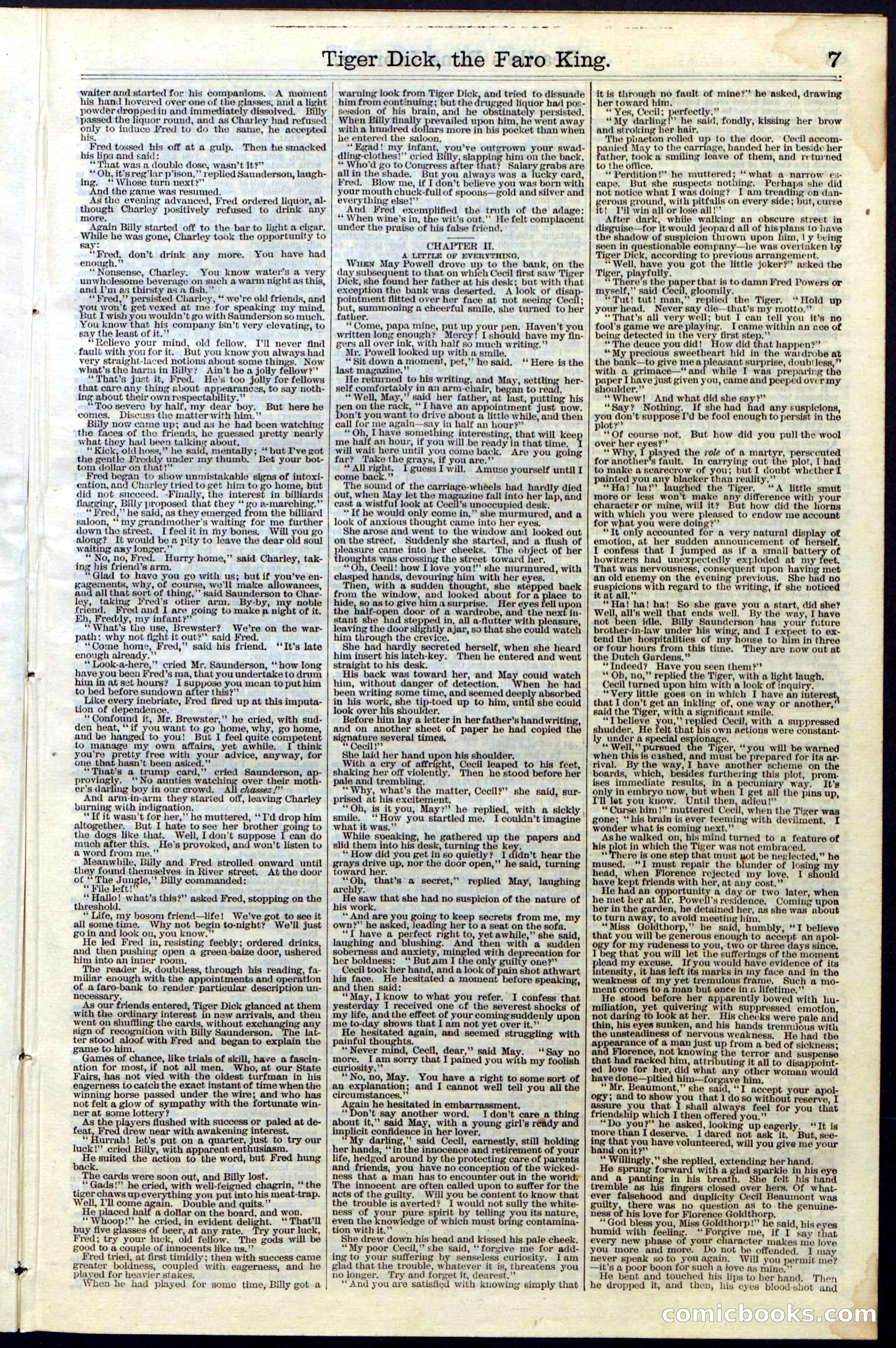 Beadle's Dime Library, Vol. III, No. 29 — page 7 of 32