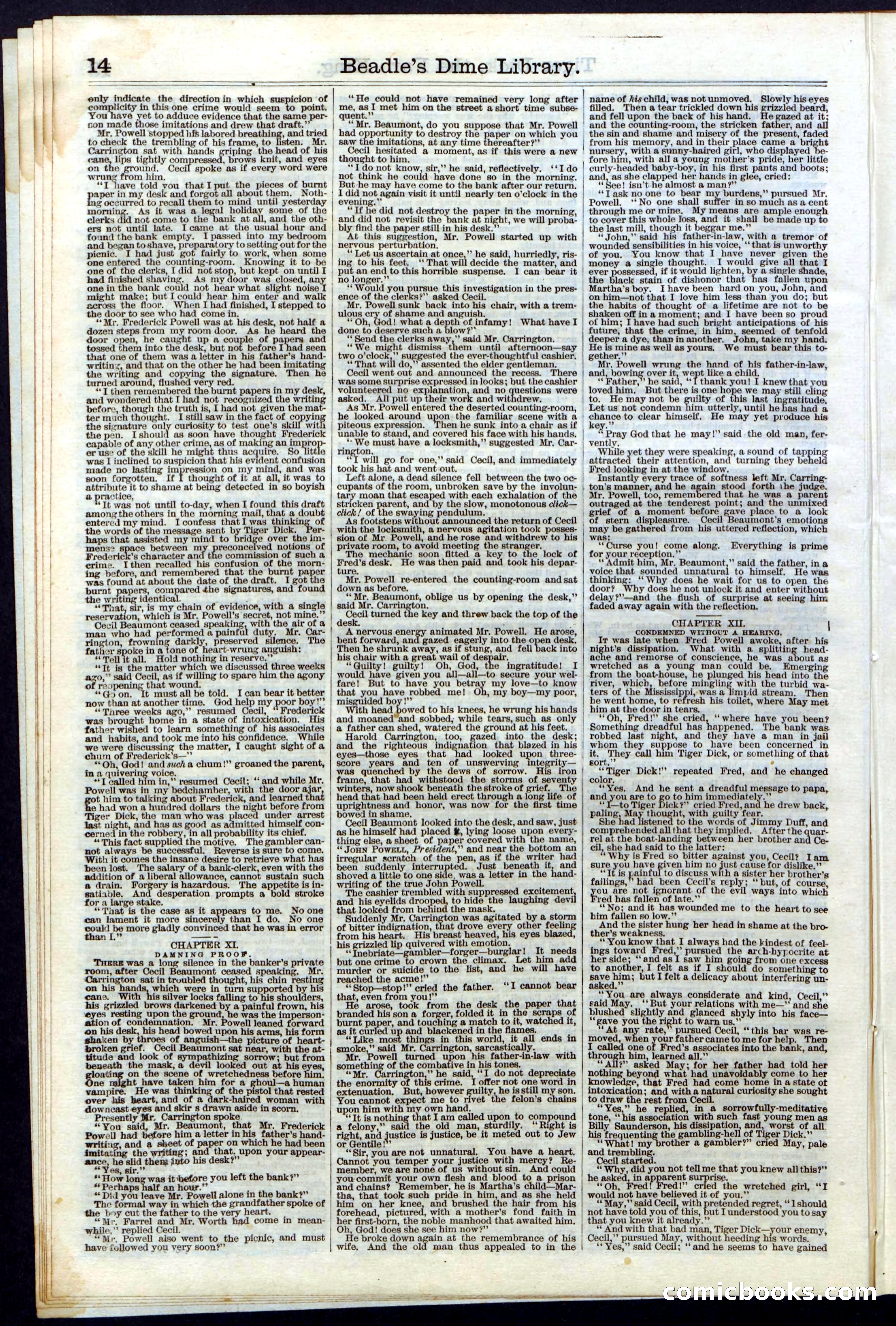 Beadle's Dime Library, Vol. III, No. 29 — page 14 of 32