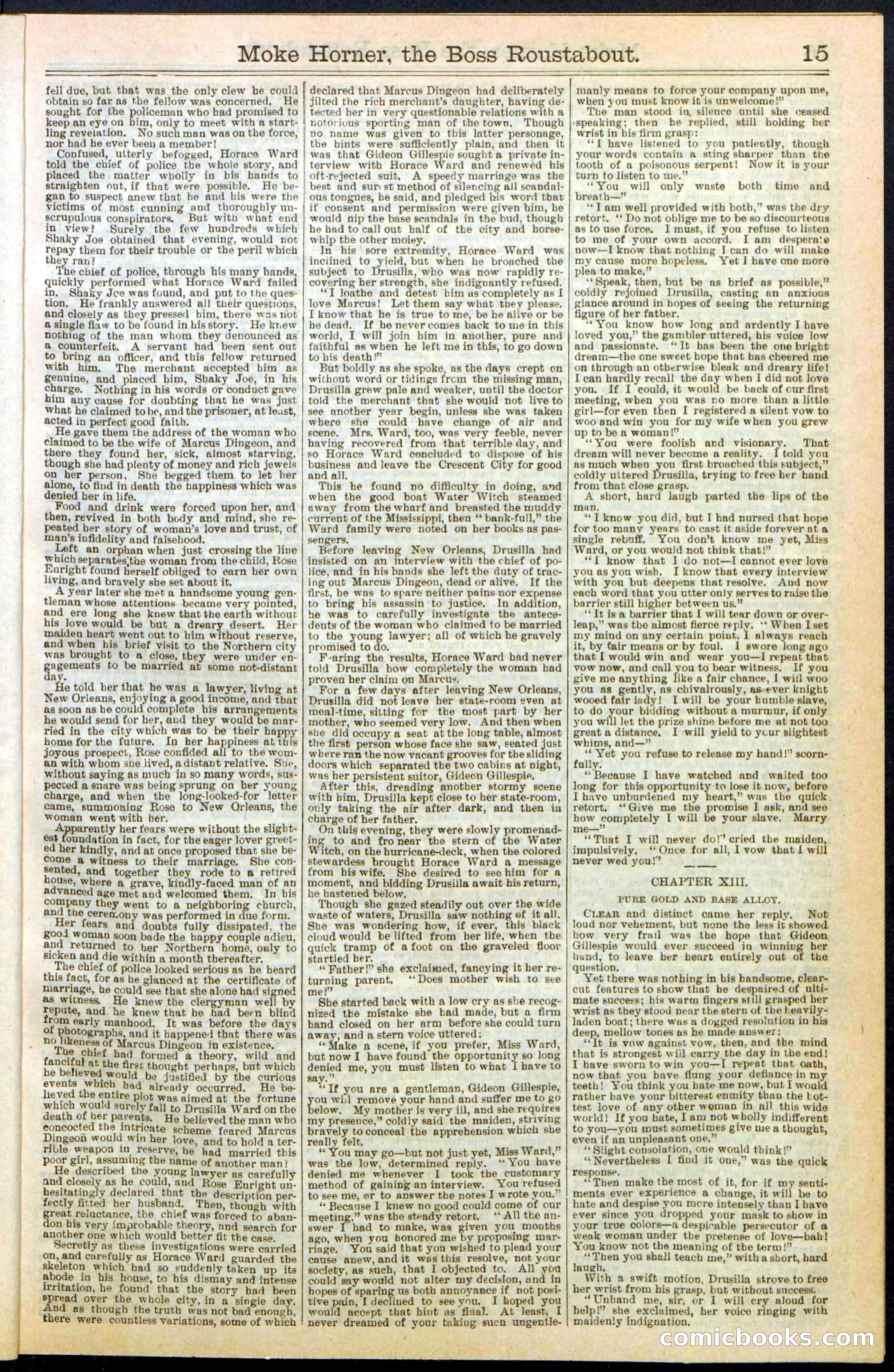 Beadle's New York Dime Library, No. 292 — page 15 of 32