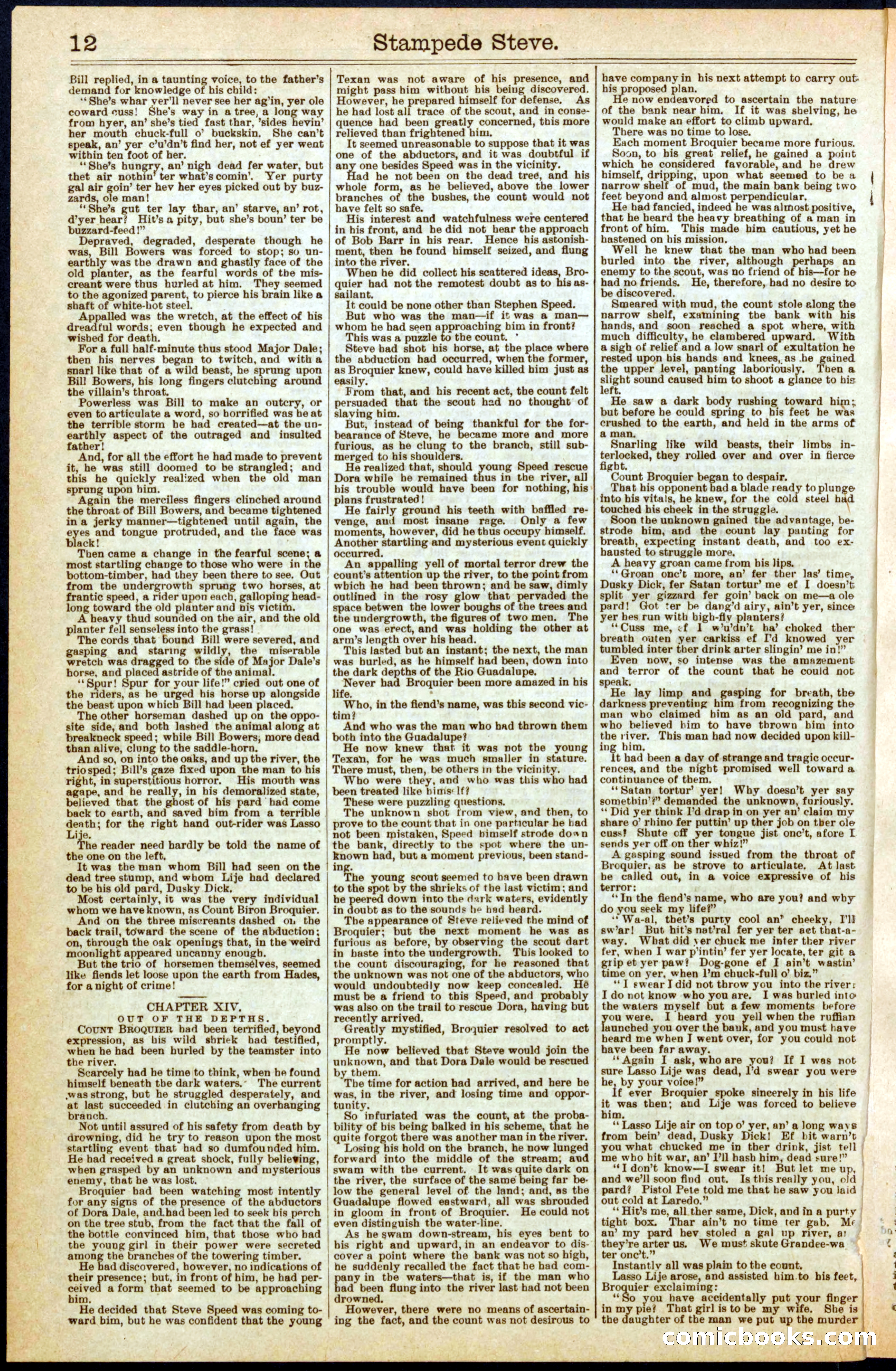 Beadle's New York Dime Library No. 293 — page 12 of 32