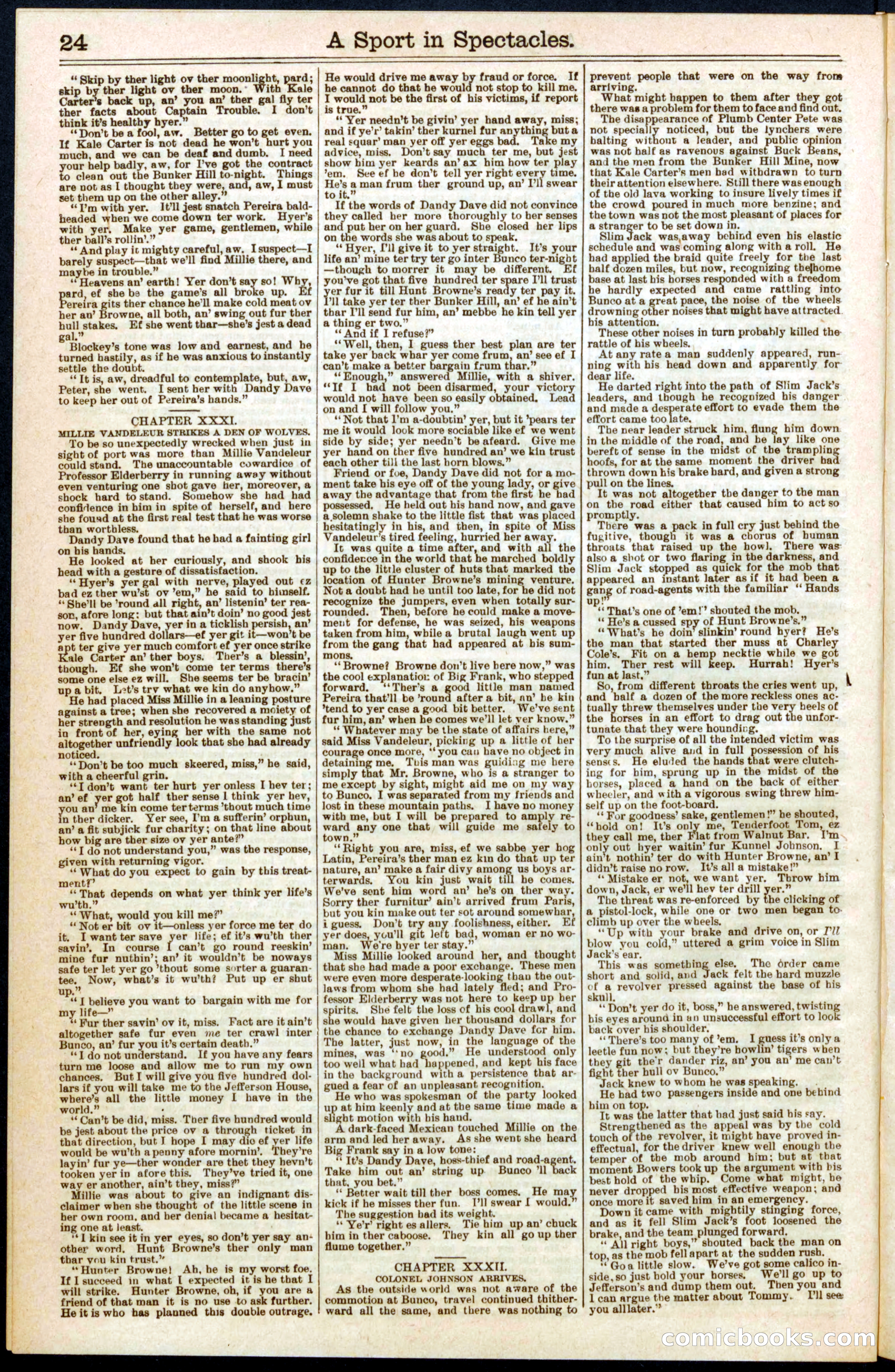 Beadle's New York Dime Library No. 300 — page 24 of 32