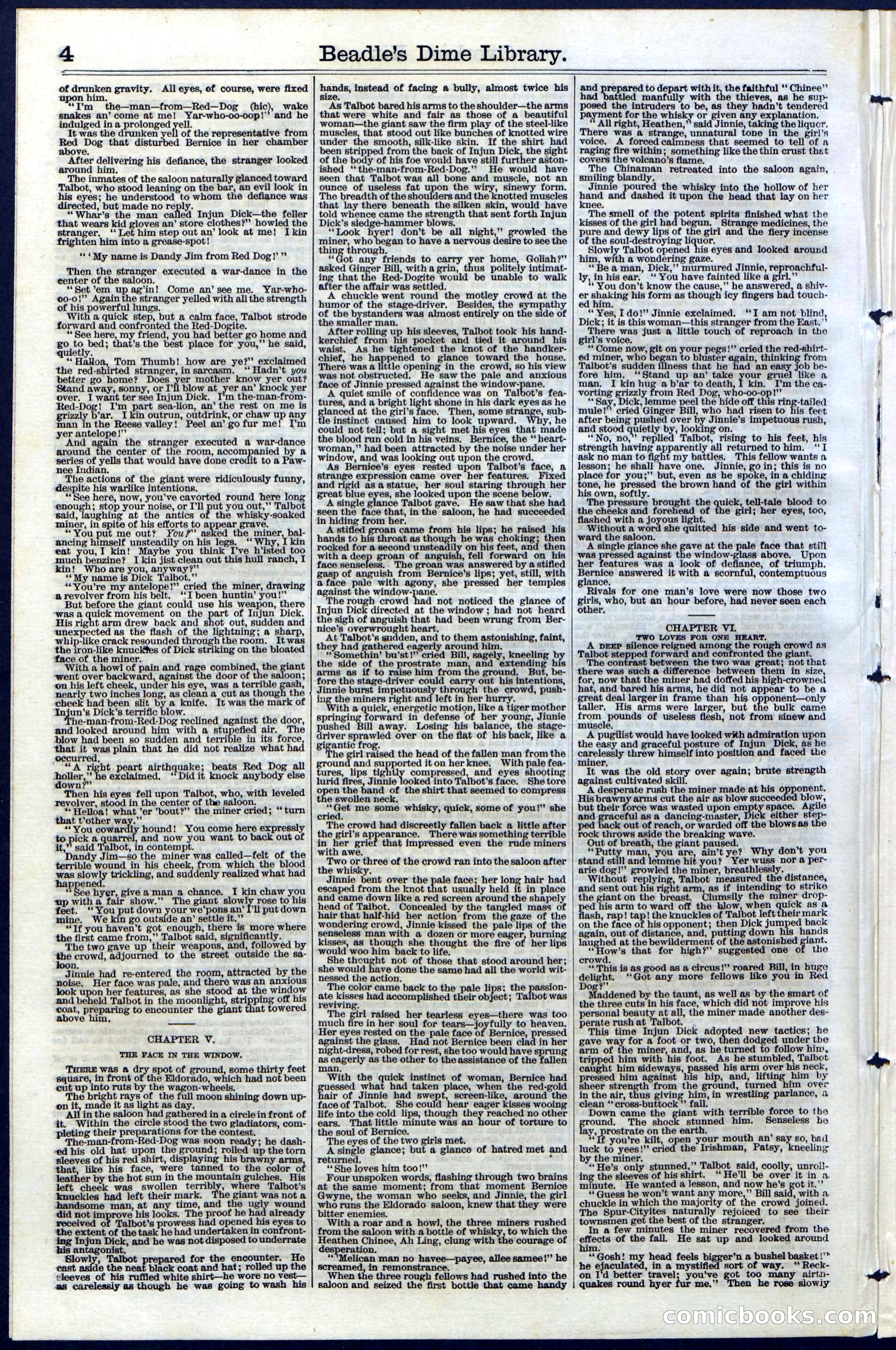 Beadle's Dime Library, Vol. III, No. 33 — page 4 of 24